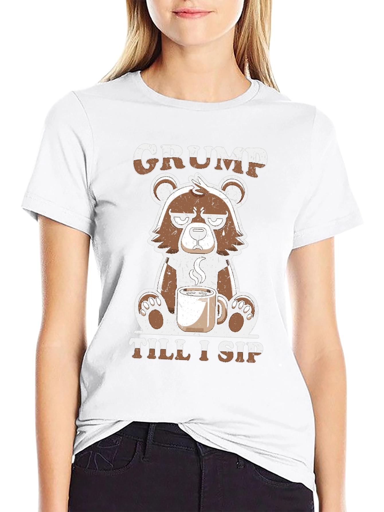 Grumpy Bear Coffee T-Shirt - Till I Sip