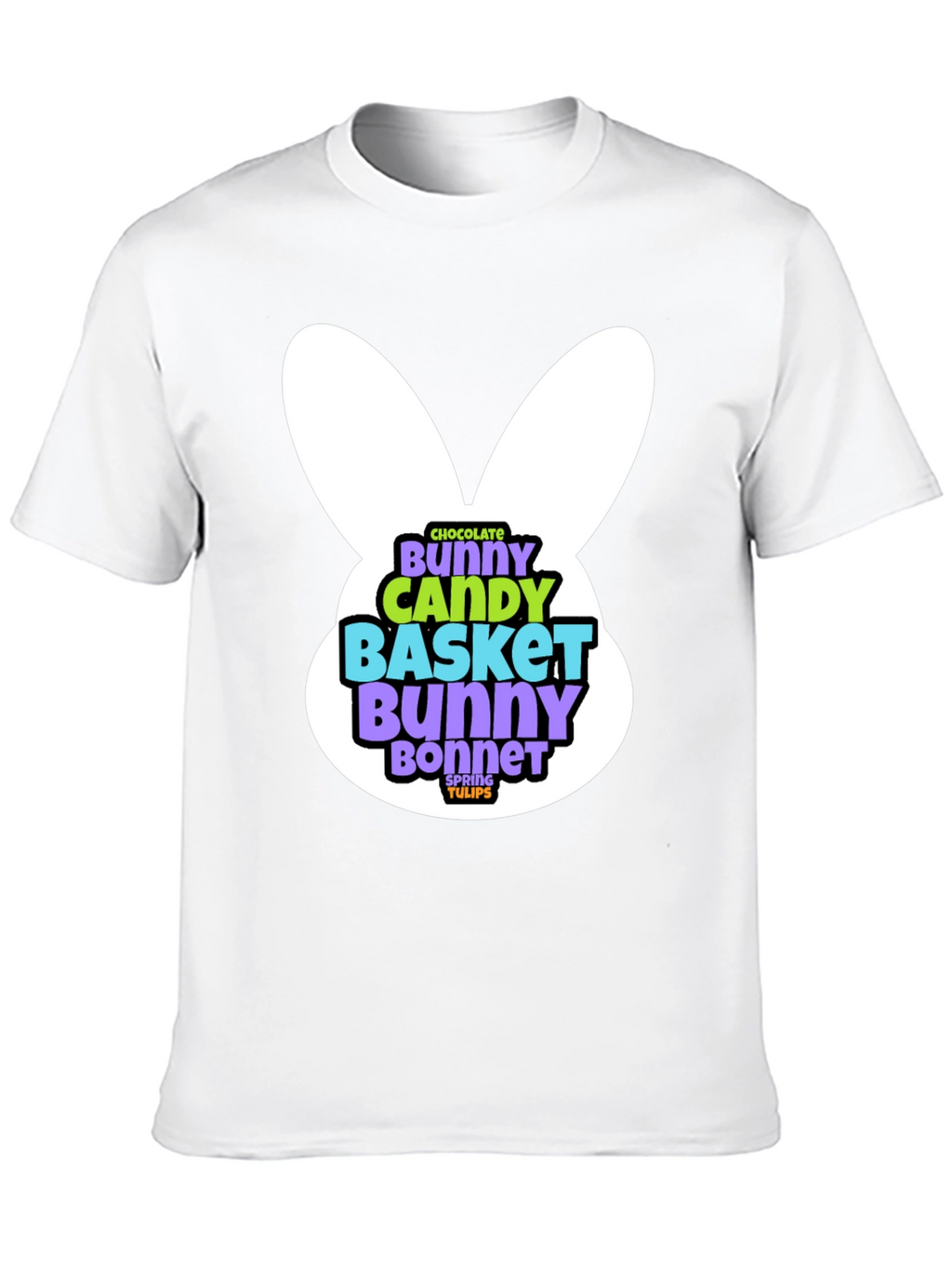 Easter Bunny T-Shirt - Chocolate Candy Basket Design