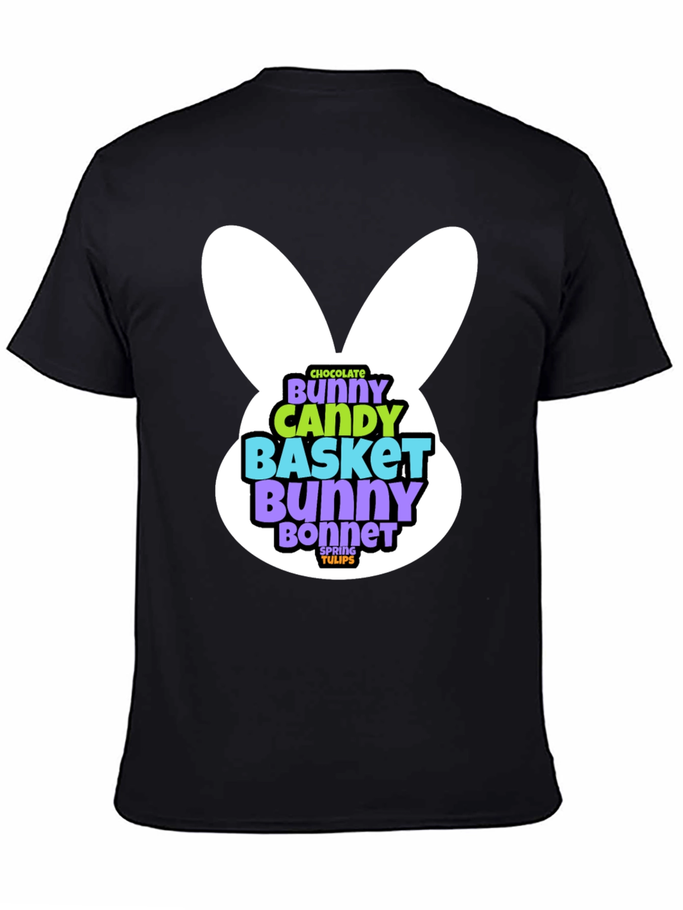 Easter Bunny T-Shirt - Chocolate Candy Basket Design