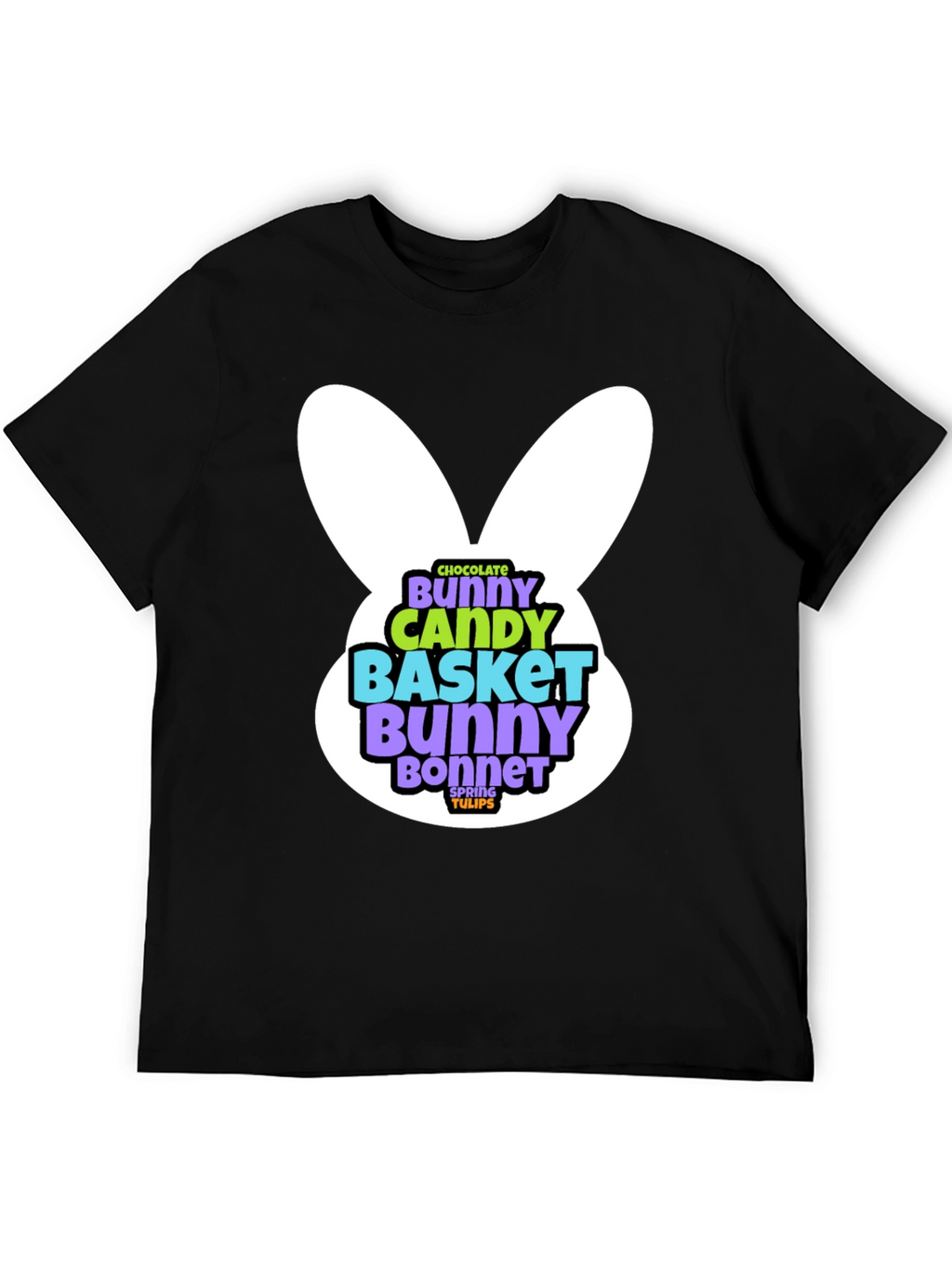 Easter Bunny T-Shirt - Chocolate Candy Basket Design