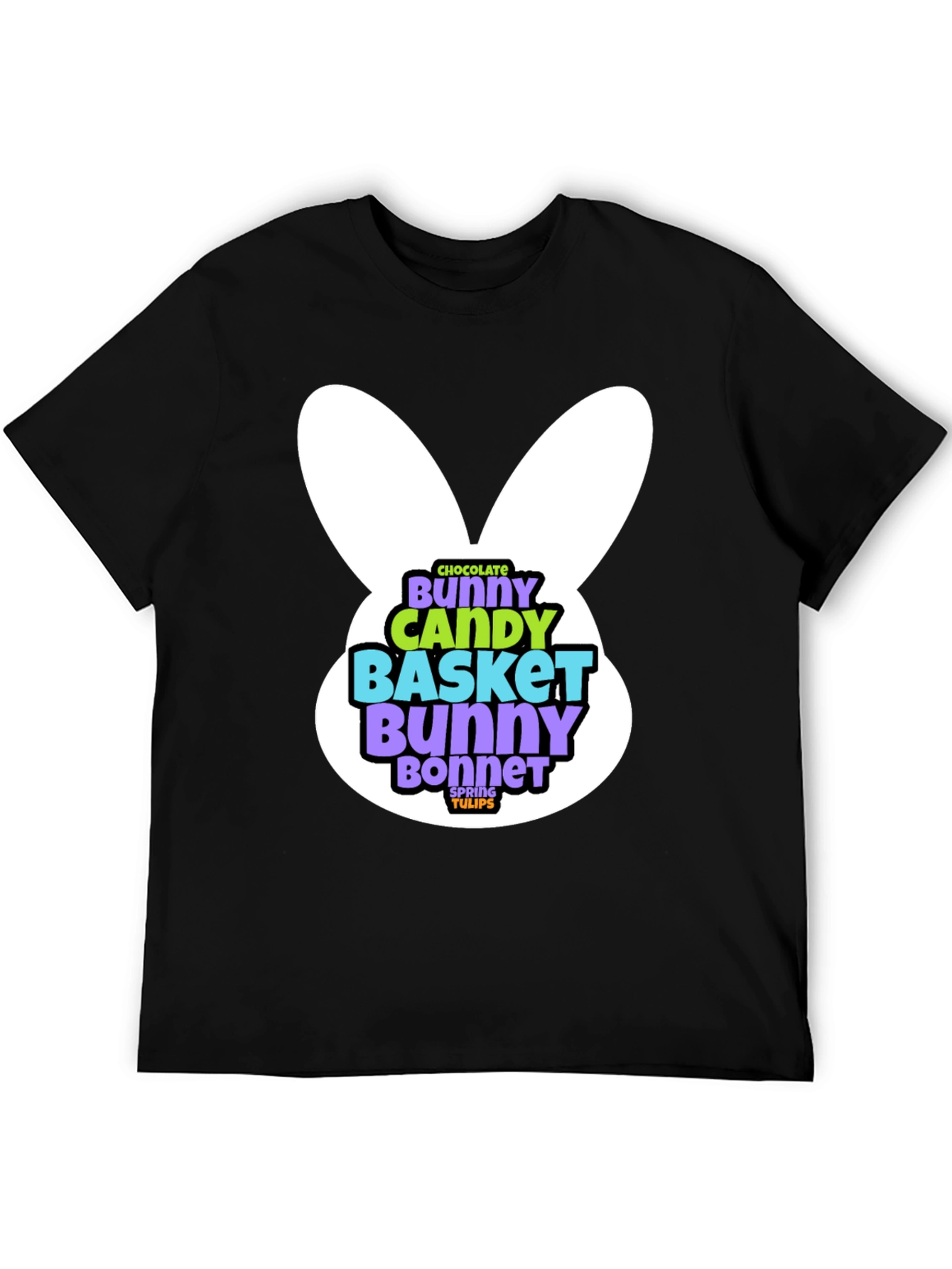 Easter Bunny T-Shirt - Chocolate Candy Basket Design
