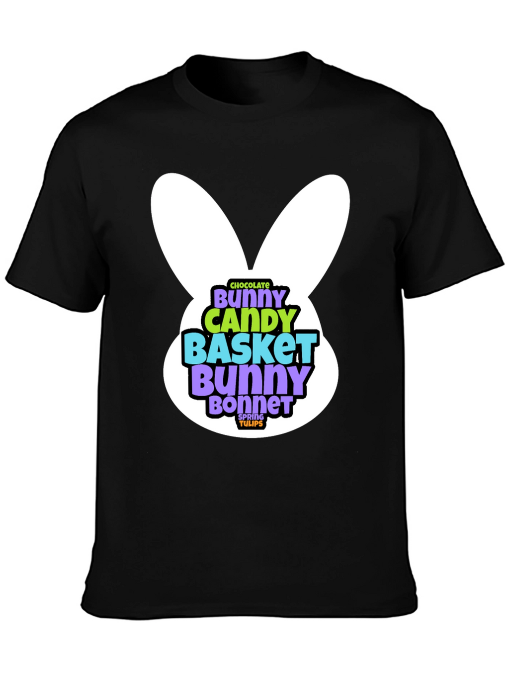 Easter Bunny T-Shirt - Chocolate Candy Basket Design
