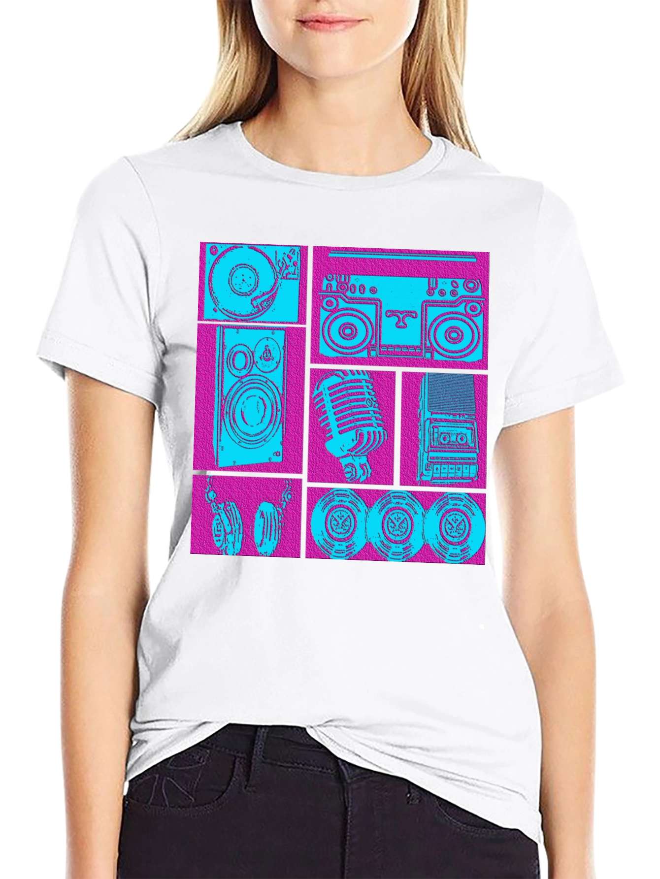 Retro Music Graphic T-Shirt