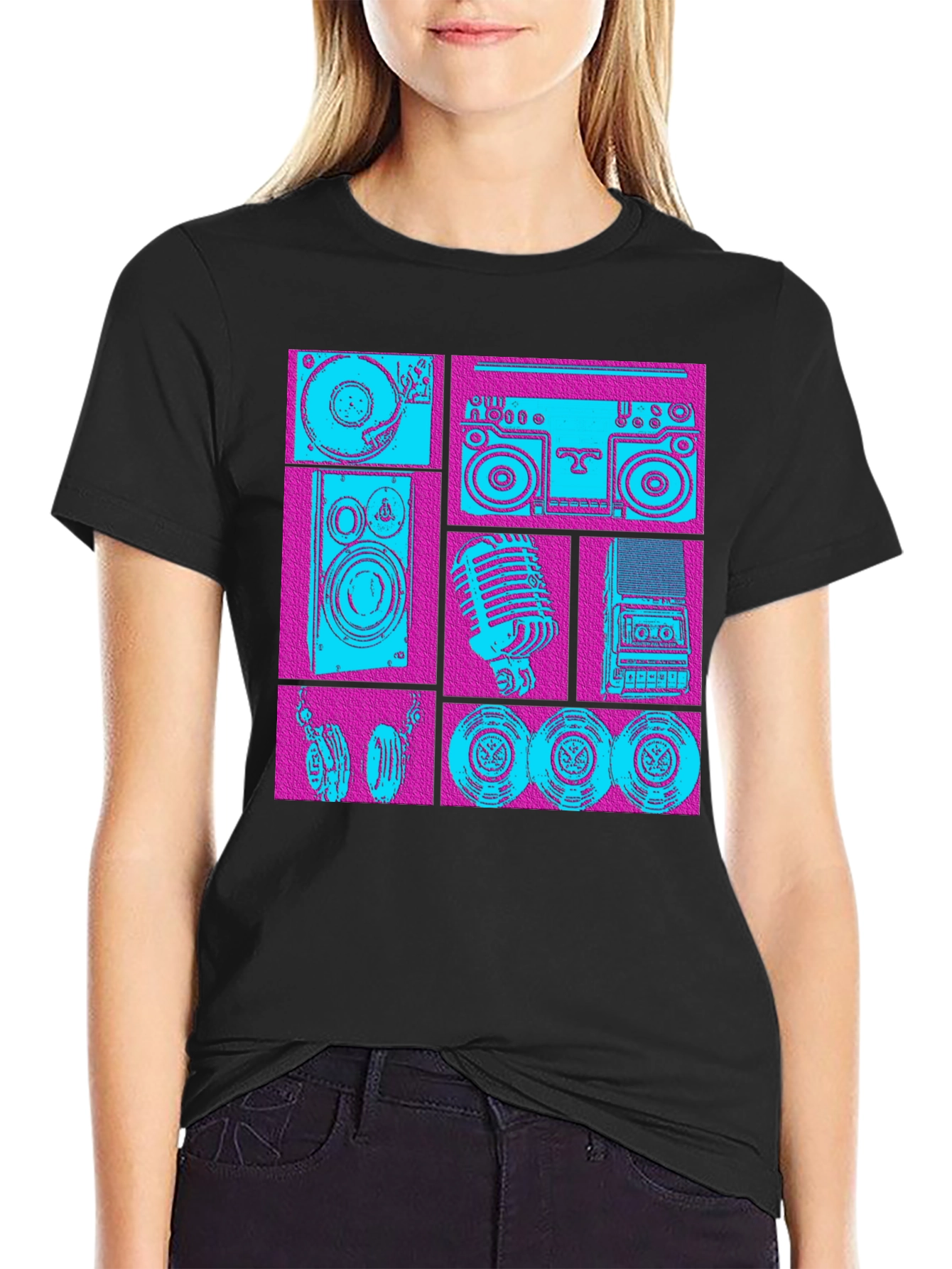 Retro Music Graphic T-Shirt