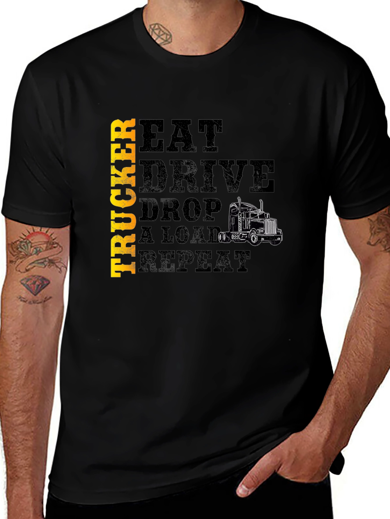 Trucker Eat Drive Drop a Load T-Shirt