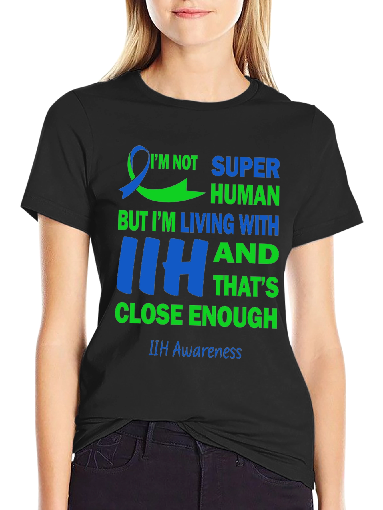 IIH Awareness T-Shirt - Super Human Living with IIH