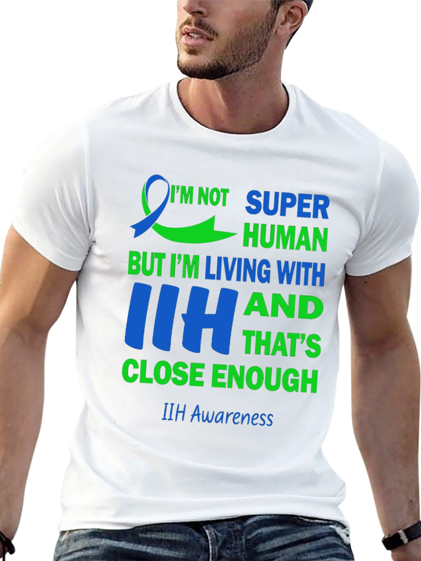 IIH Awareness T-Shirt - Super Human Living with IIH