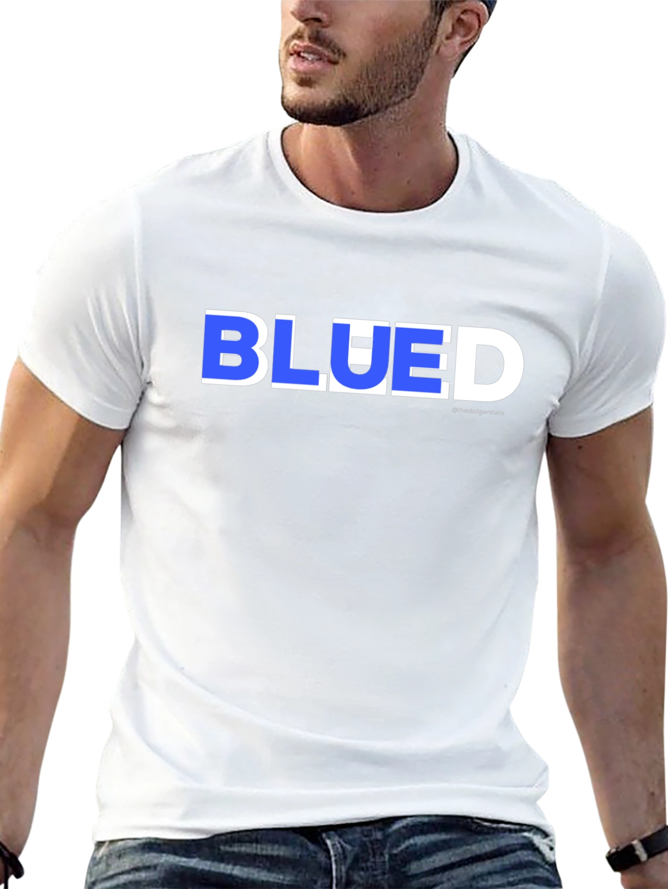Blued Mens Graphic T-Shirt - Black