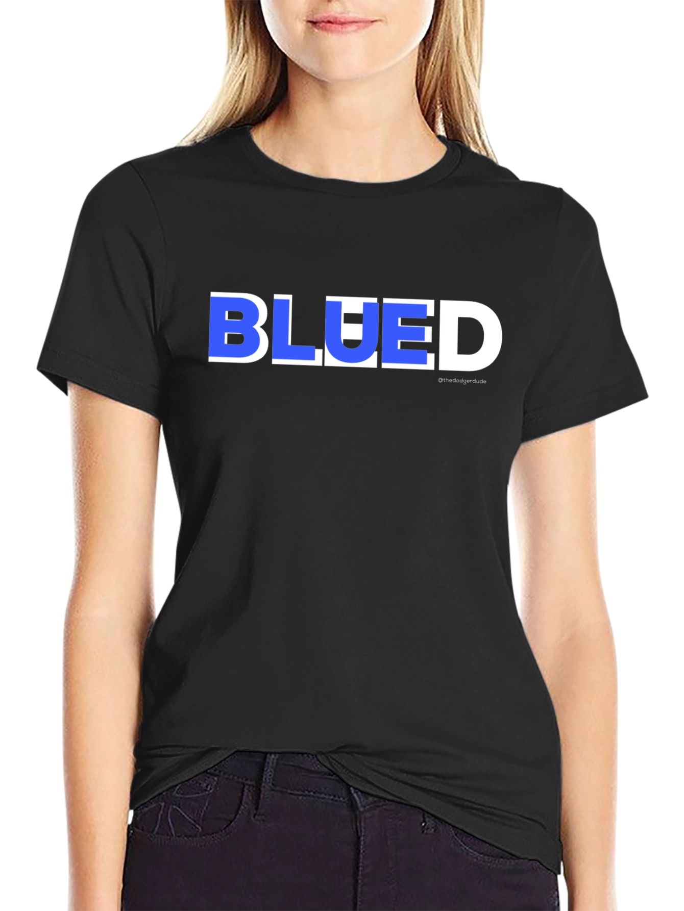 Blued Mens Graphic T-Shirt - Black