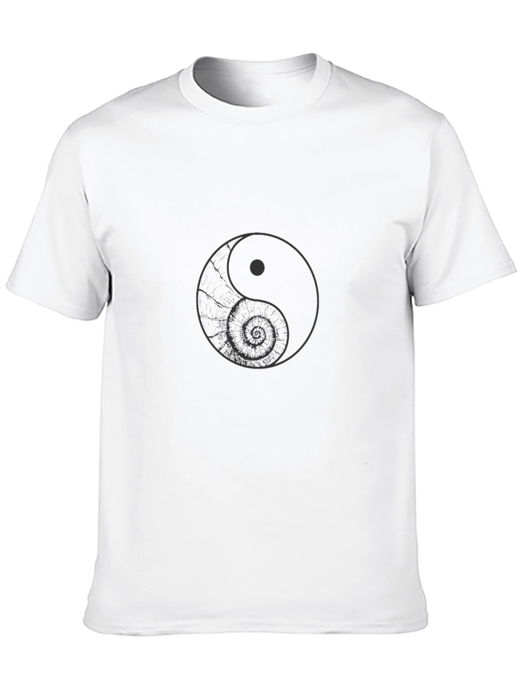 Yin and Yang Graphic Tee - Classic Black T-Shirt