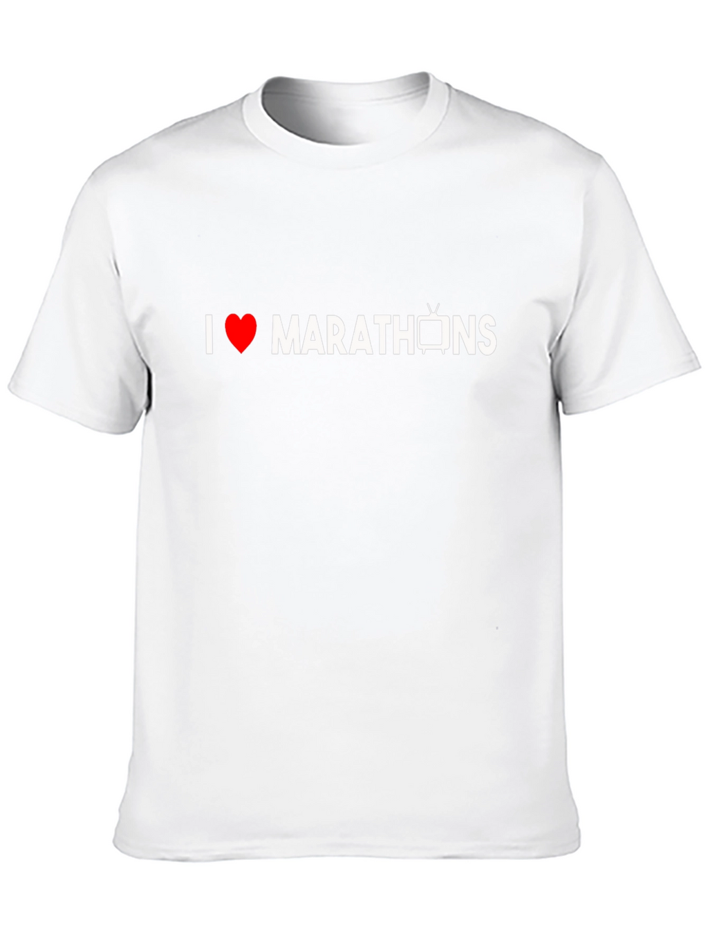 I Heart TV Marathons Black Graphic Tee