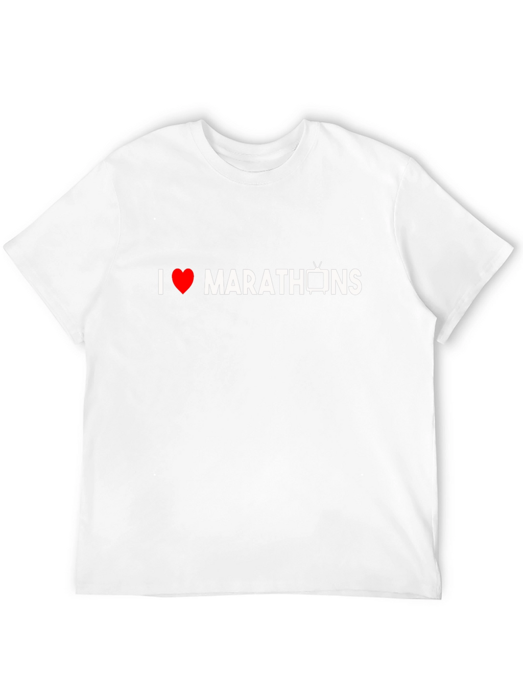 I Heart TV Marathons Black Graphic Tee