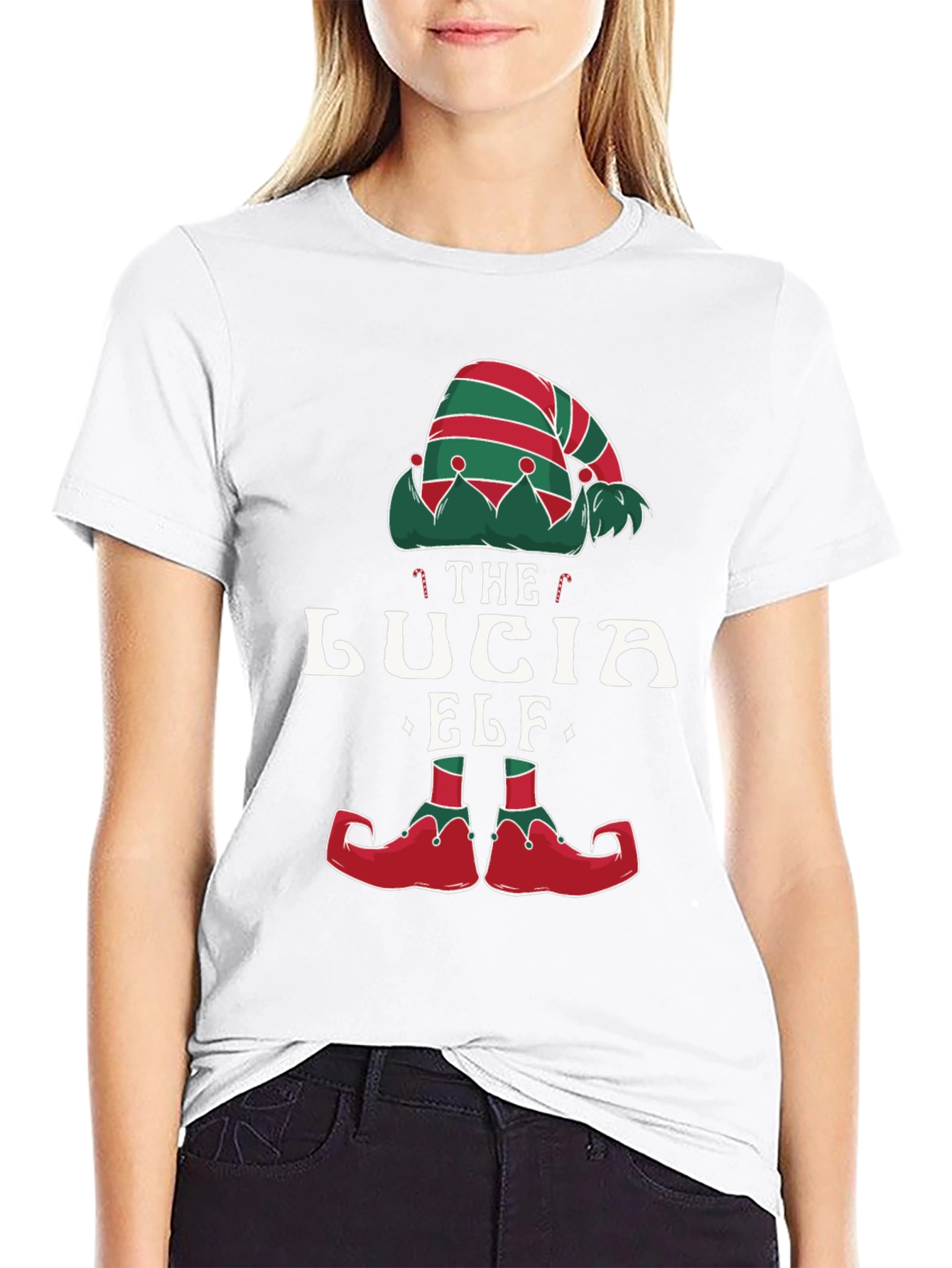 Lucia Elf T-Shirt - Festive Christmas Tee