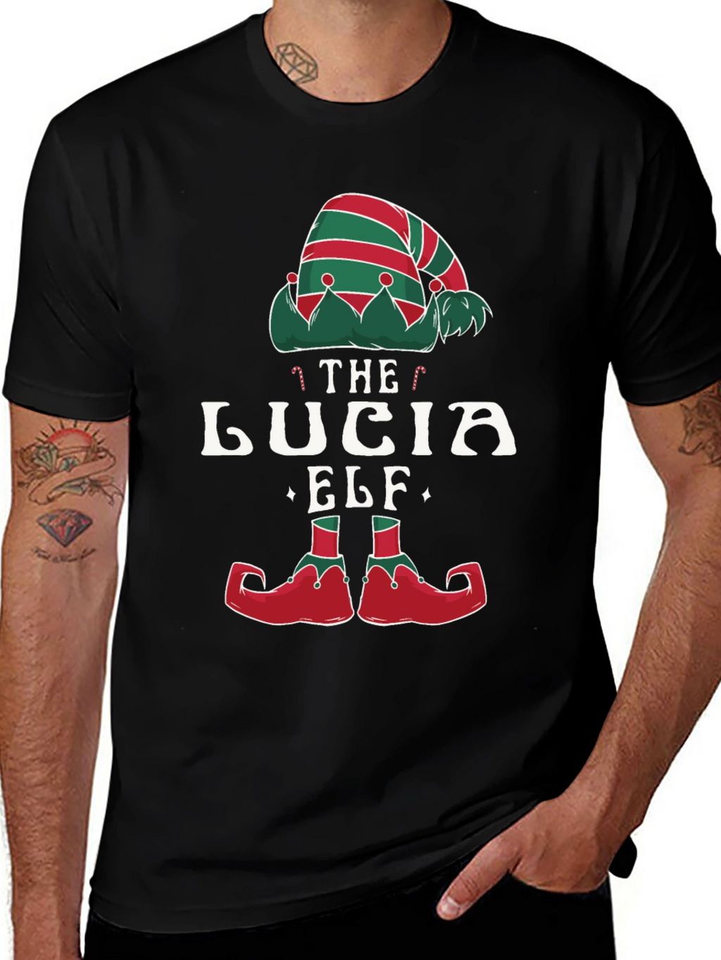 Lucia Elf T-Shirt - Festive Christmas Tee