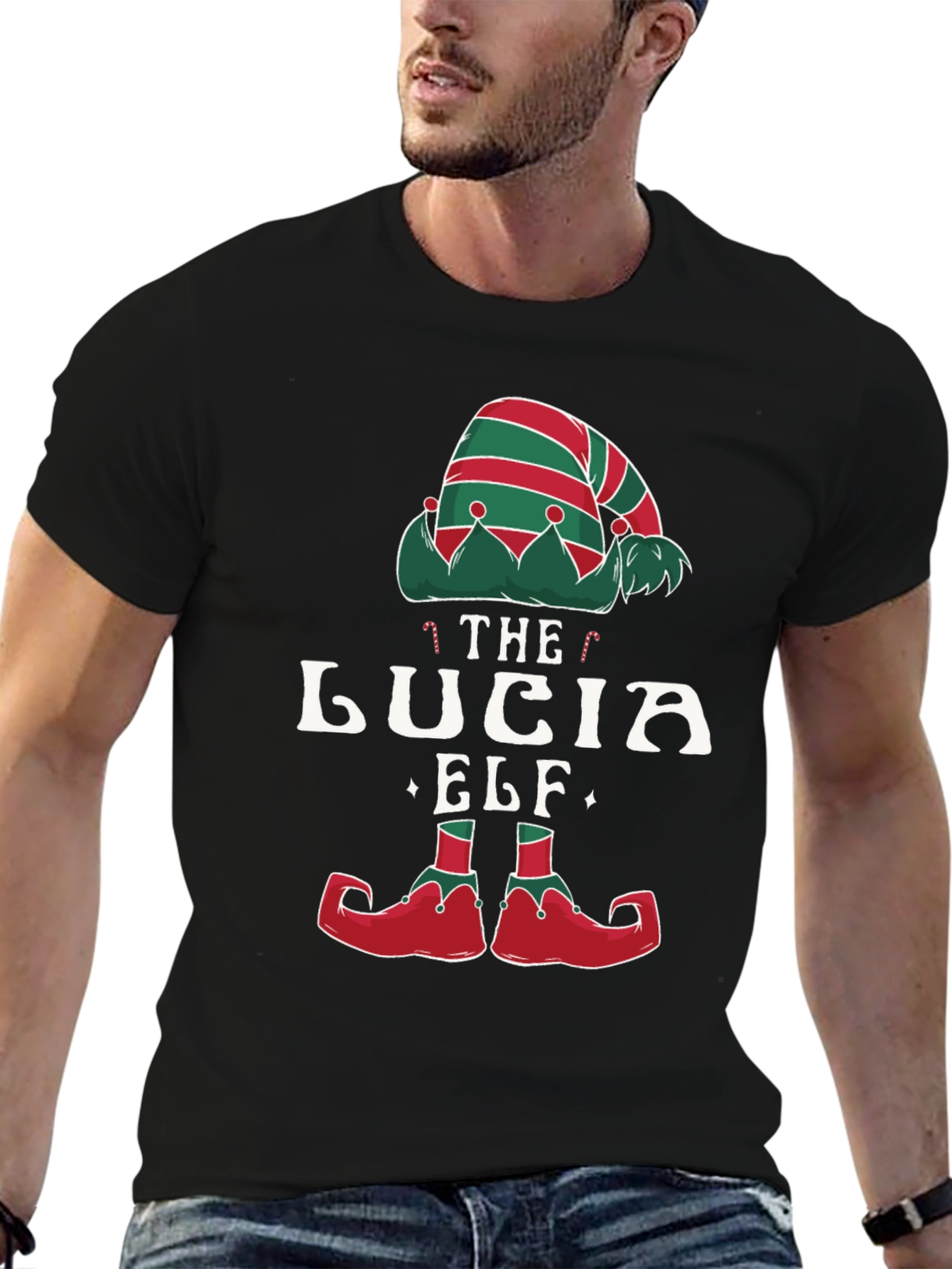Lucia Elf T-Shirt - Festive Christmas Tee