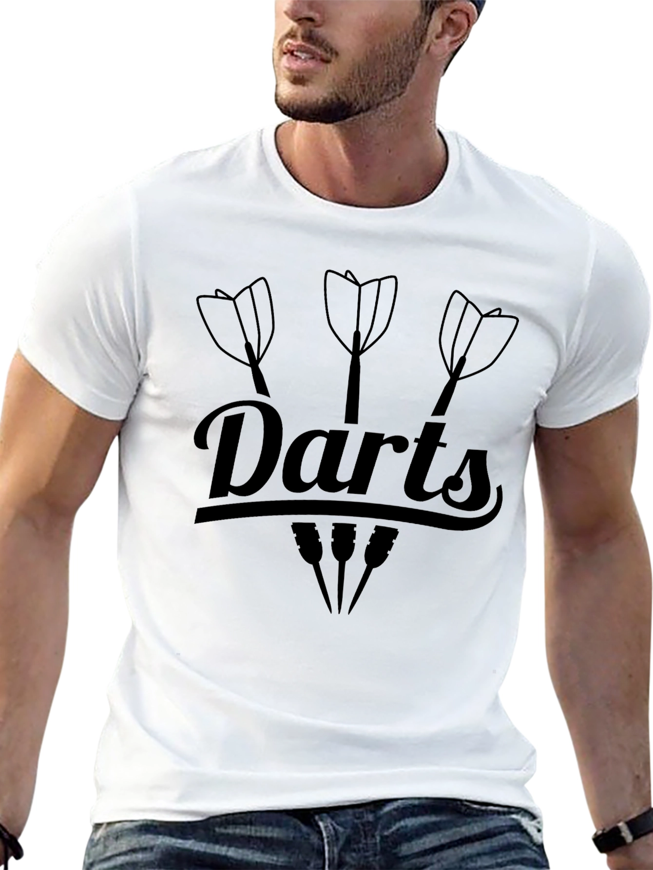 Darts Graphic Black T-Shirt