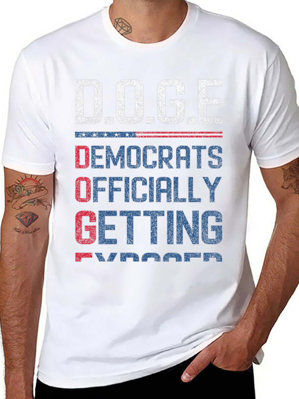 D.O.G.E T-Shirt: Democrats Officially Getting Exposed