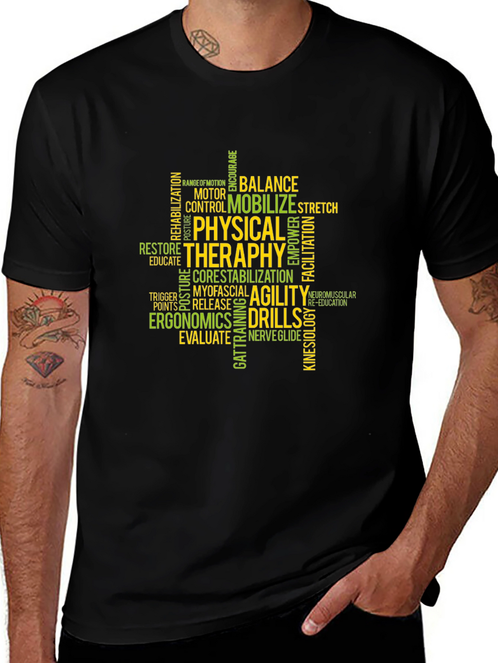 Physical Therapy Word Cloud T-Shirt