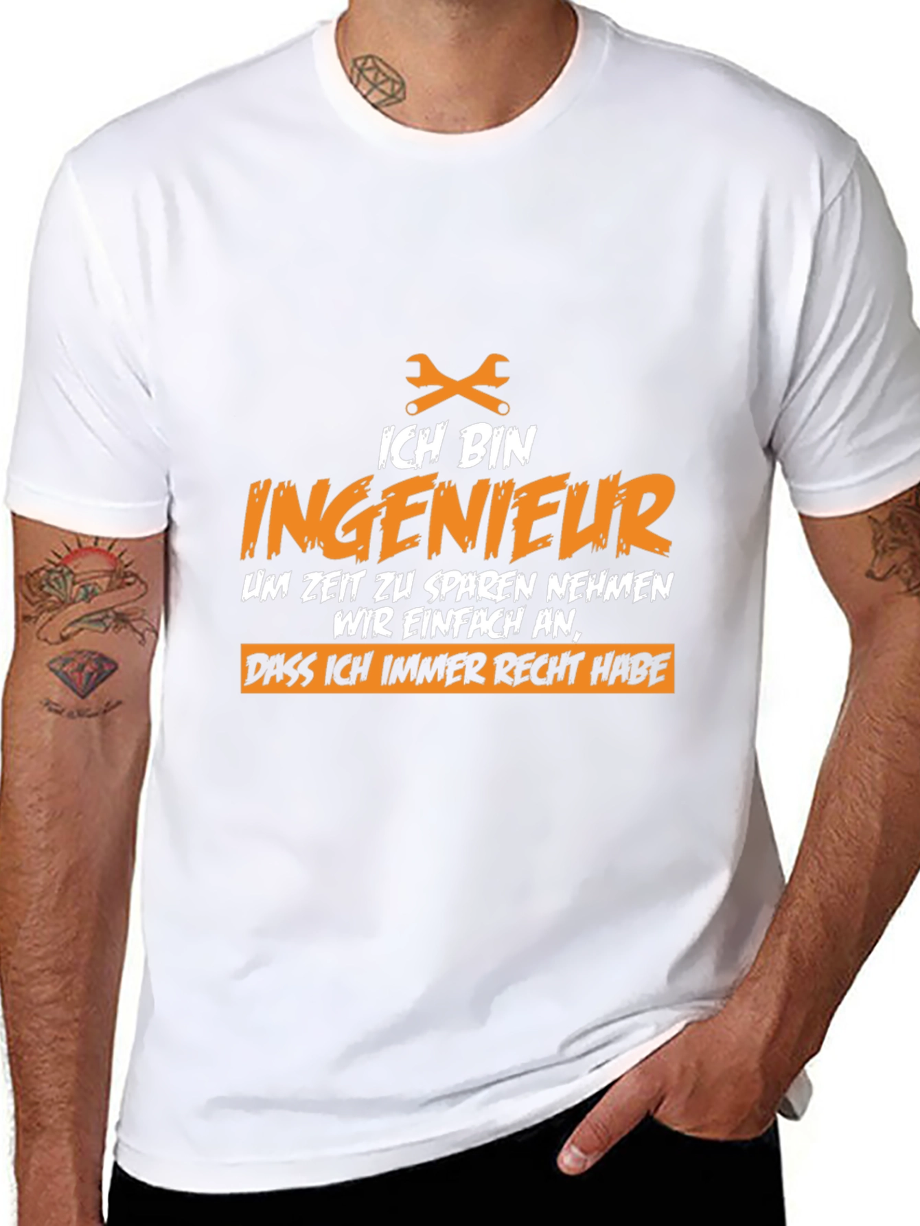Ich Bin Ingenieur T-Shirt - Engineer Humor Tee