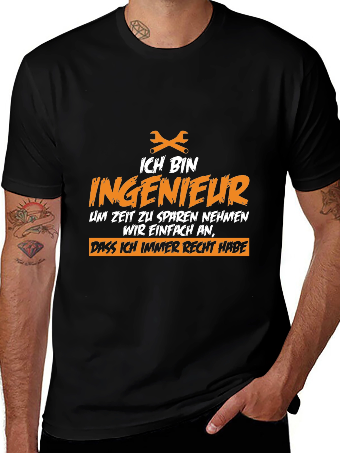 Ich Bin Ingenieur T-Shirt - Engineer Humor Tee