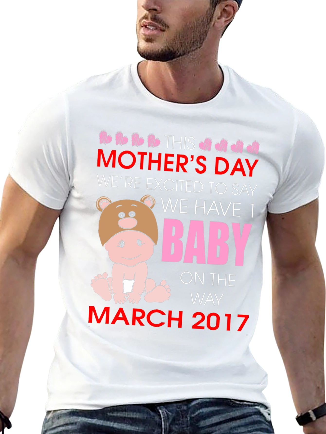 Mothers Day Baby Announcement T-Shirt