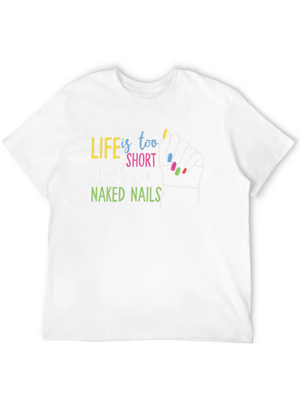 Life is too Short Black Graphic T-Shirt