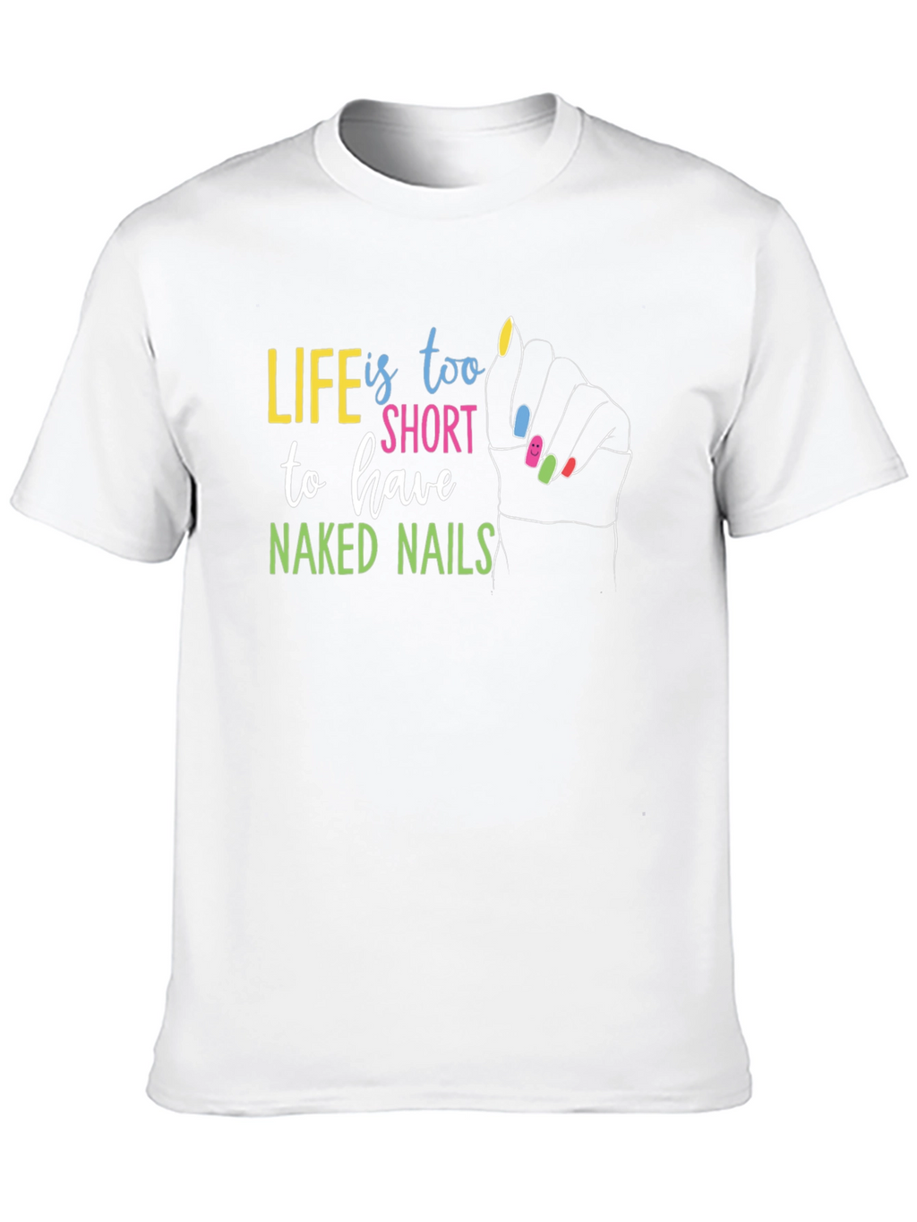 Life is too Short Black Graphic T-Shirt