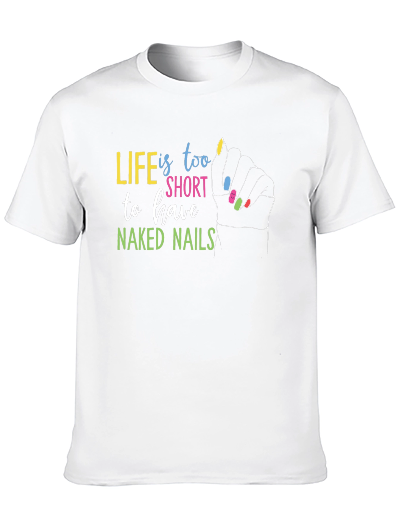 Life is too Short Black Graphic T-Shirt