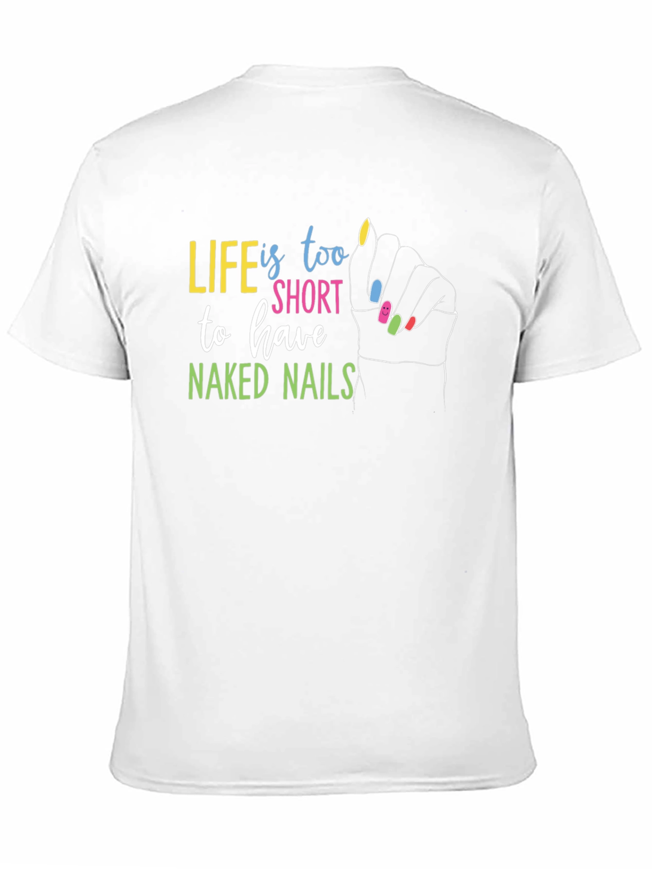 Life is too Short Black Graphic T-Shirt