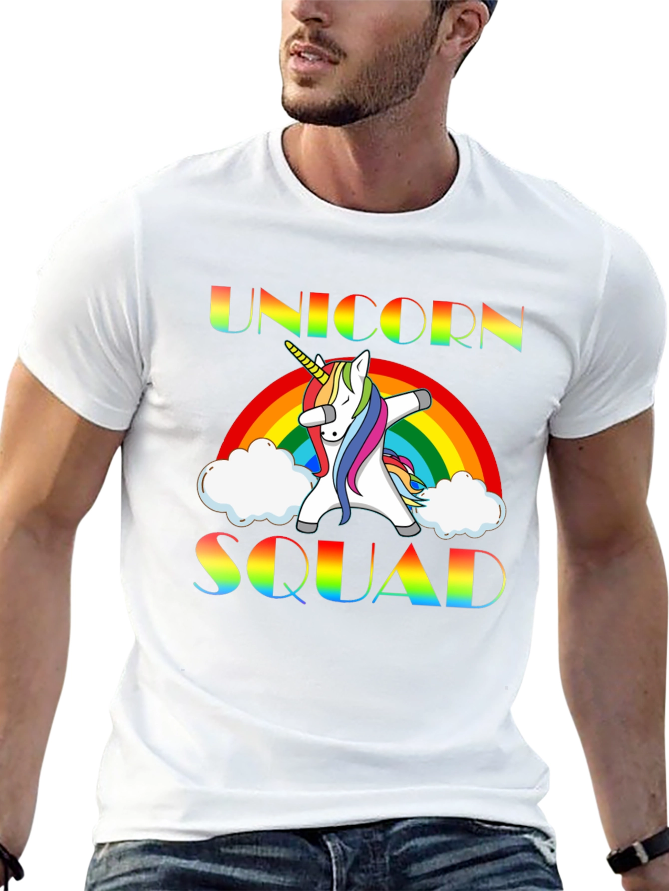 Unicorn Squad Rainbow Graphic Tee