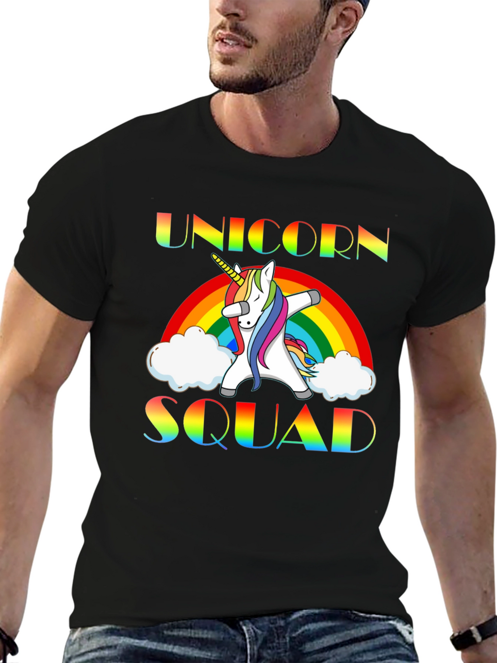 Unicorn Squad Rainbow Graphic Tee
