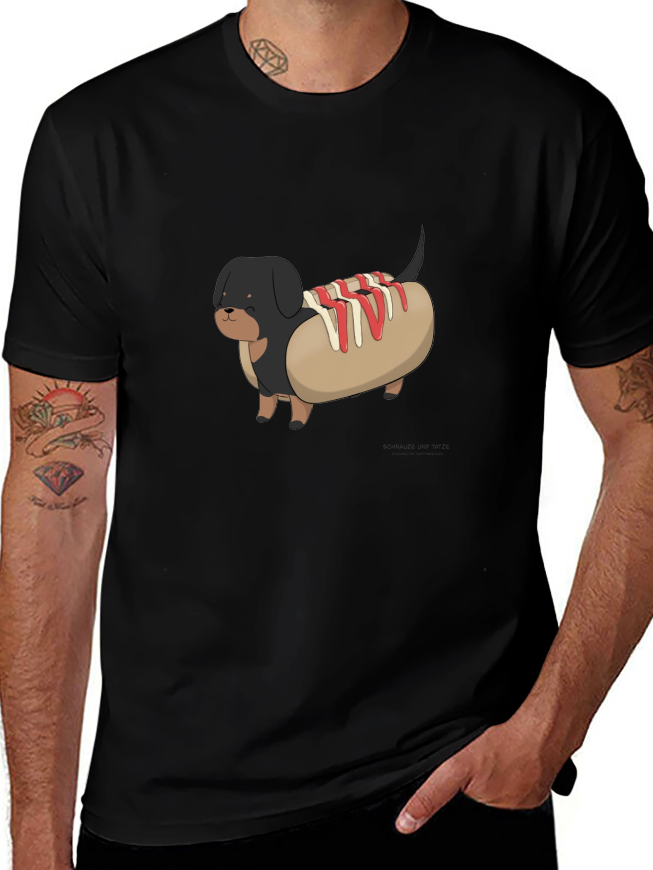 Hot Dog Dachshund Graphic Tee