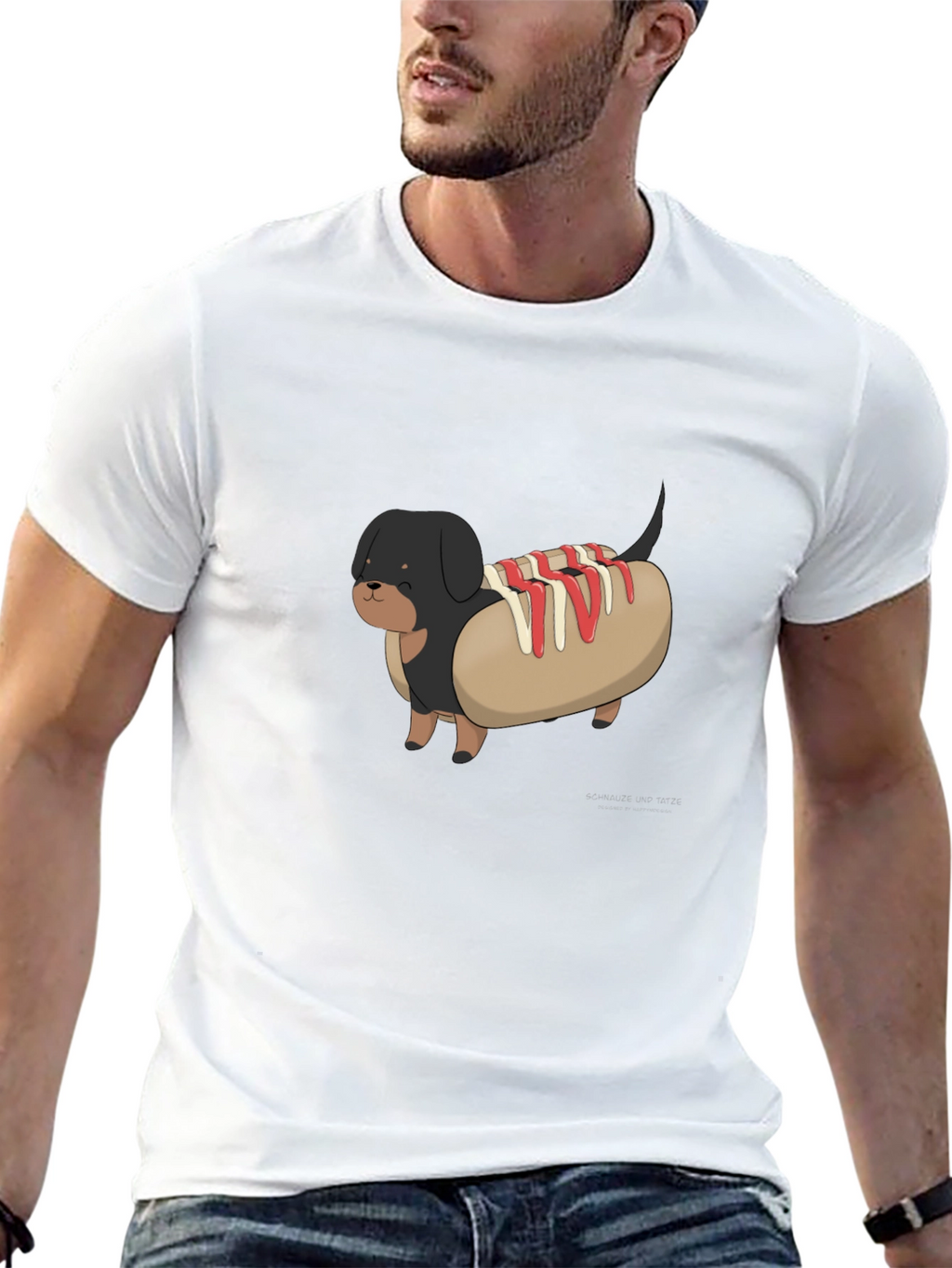 Hot Dog Dachshund Graphic Tee