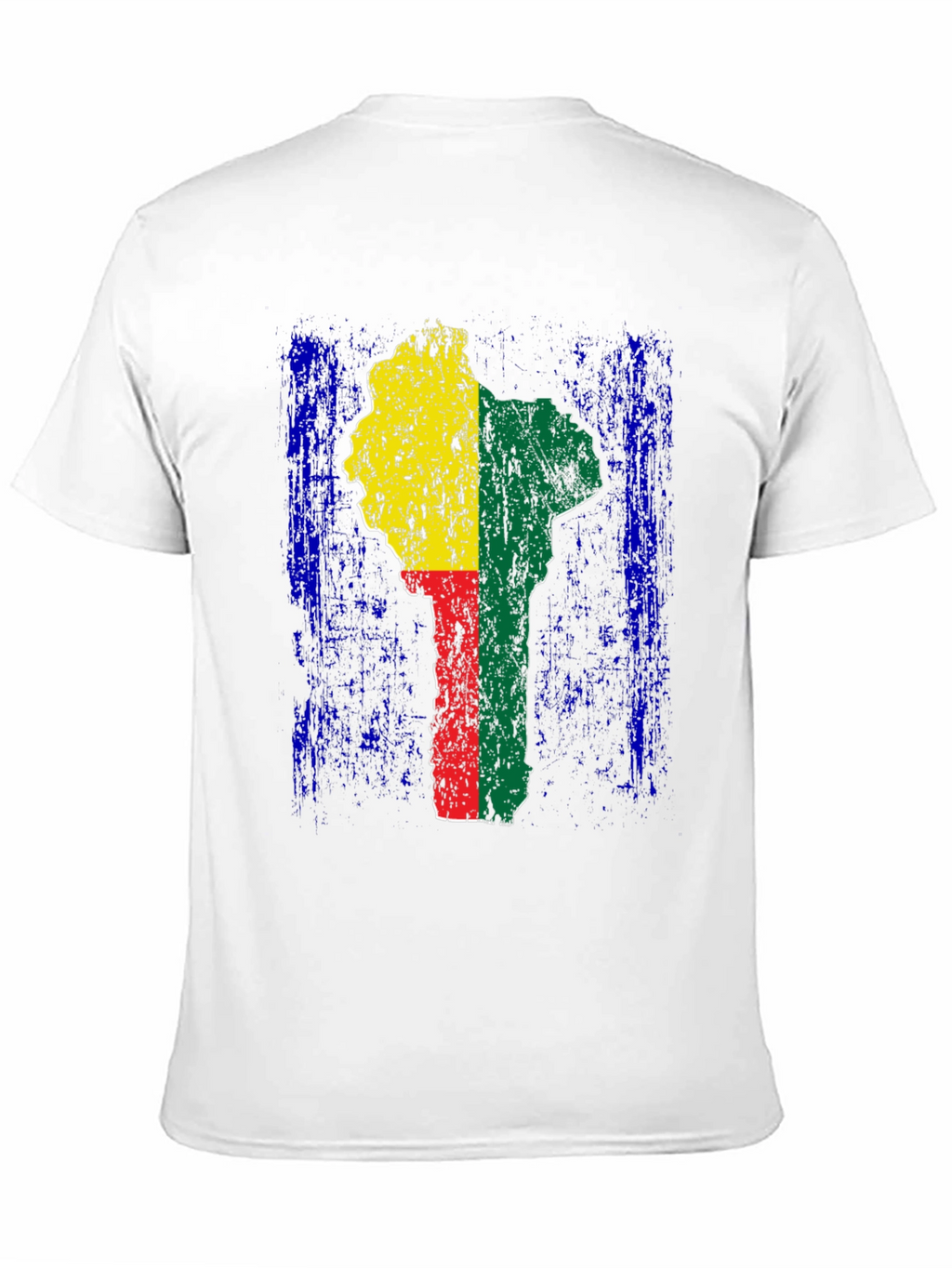Benin Flag T-Shirt - Africa Map Graphic Tee