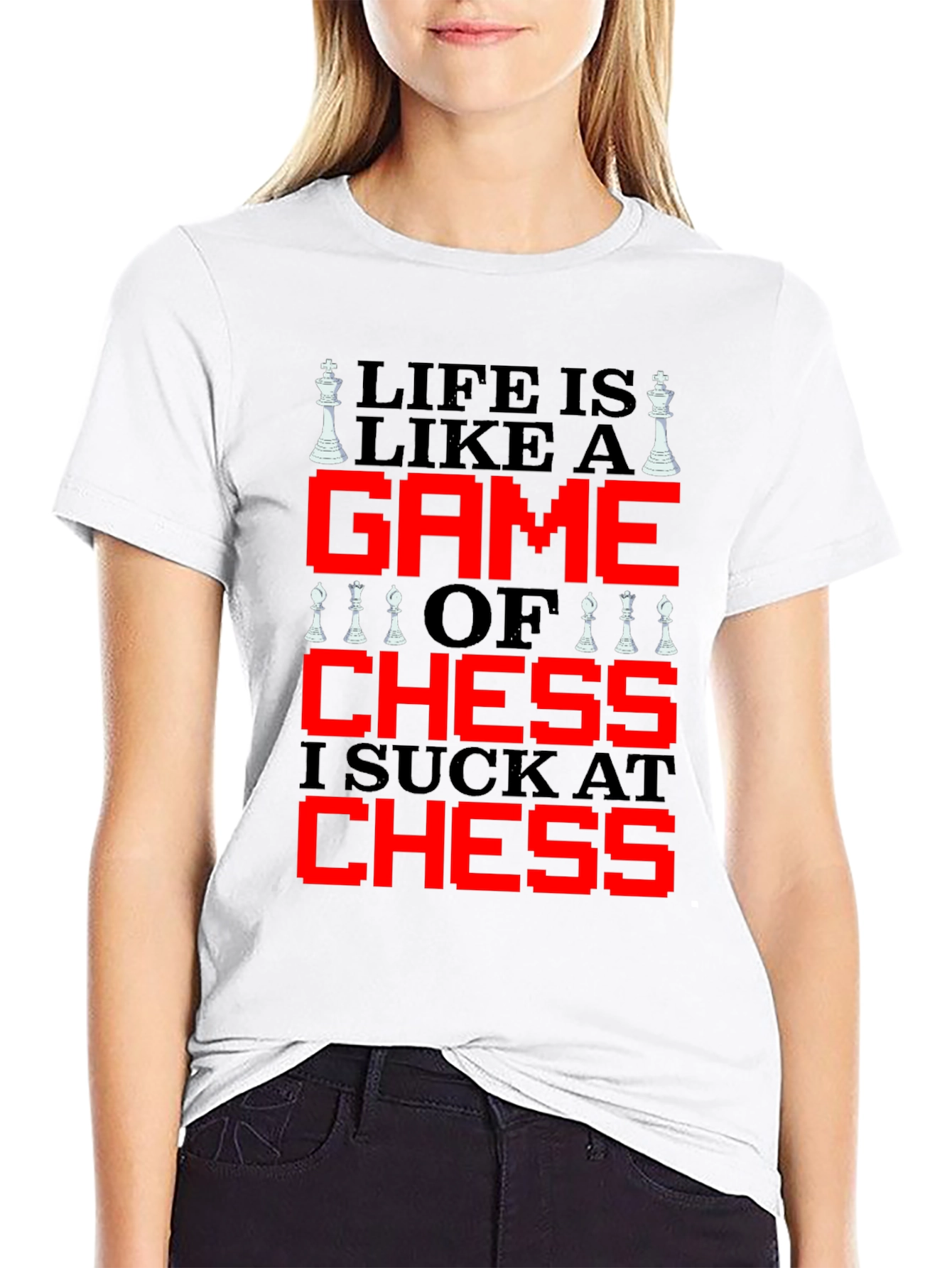 Life is Like Chess T-Shirt - Funny Game Tee
