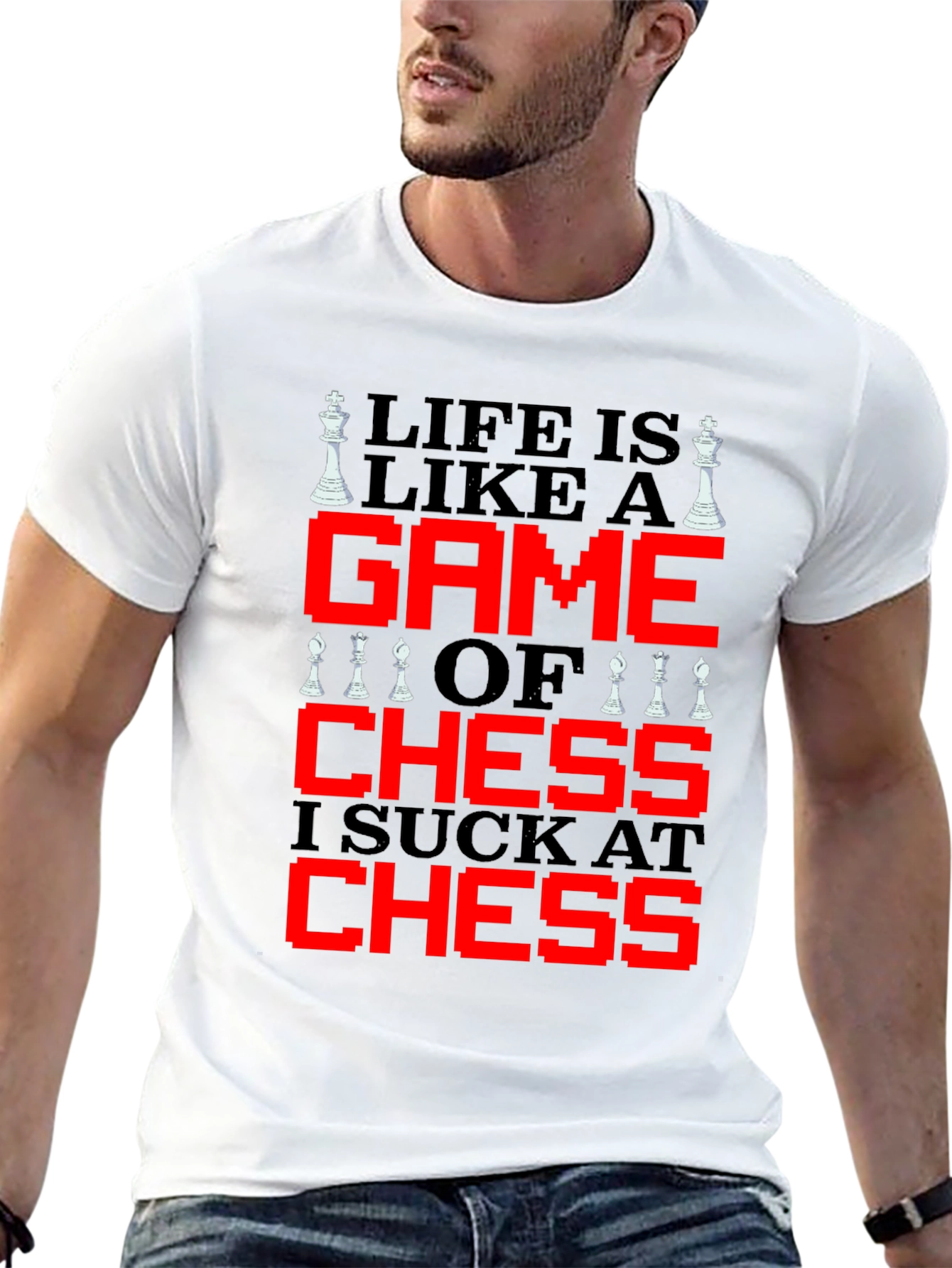 Life is Like Chess T-Shirt - Funny Game Tee