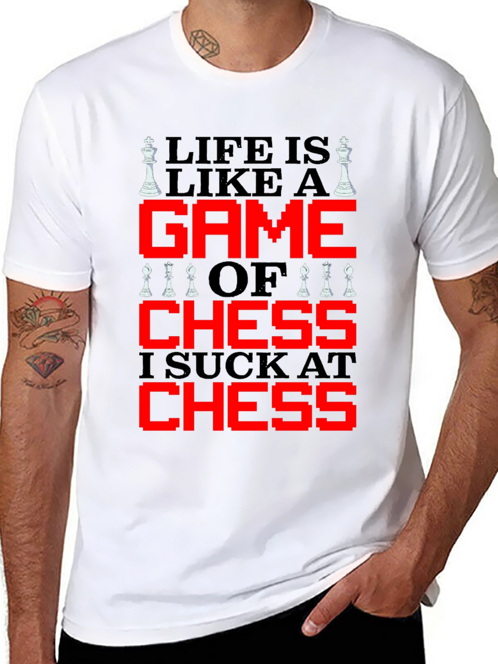 Life is Like Chess T-Shirt - Funny Game Tee