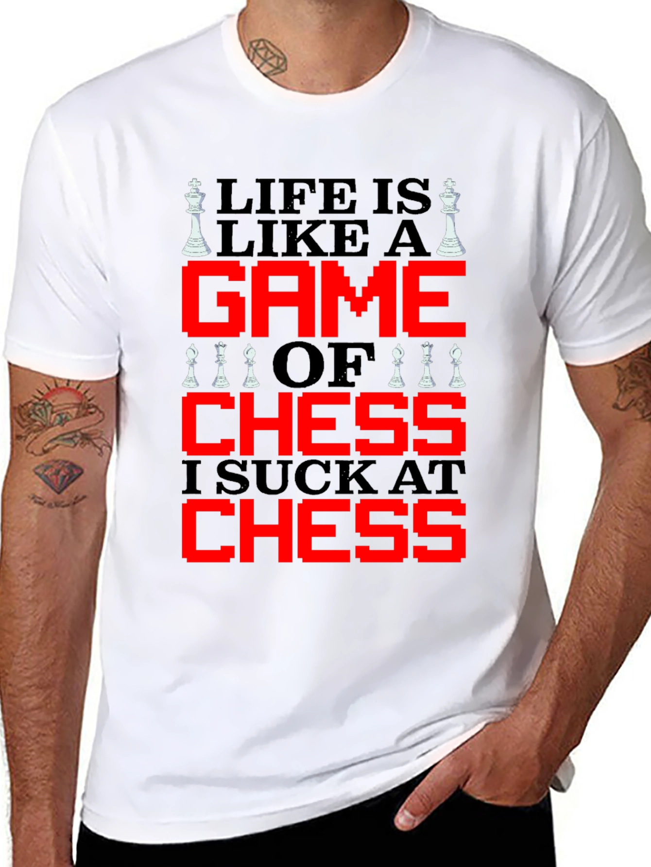 Life is Like Chess T-Shirt - Funny Game Tee