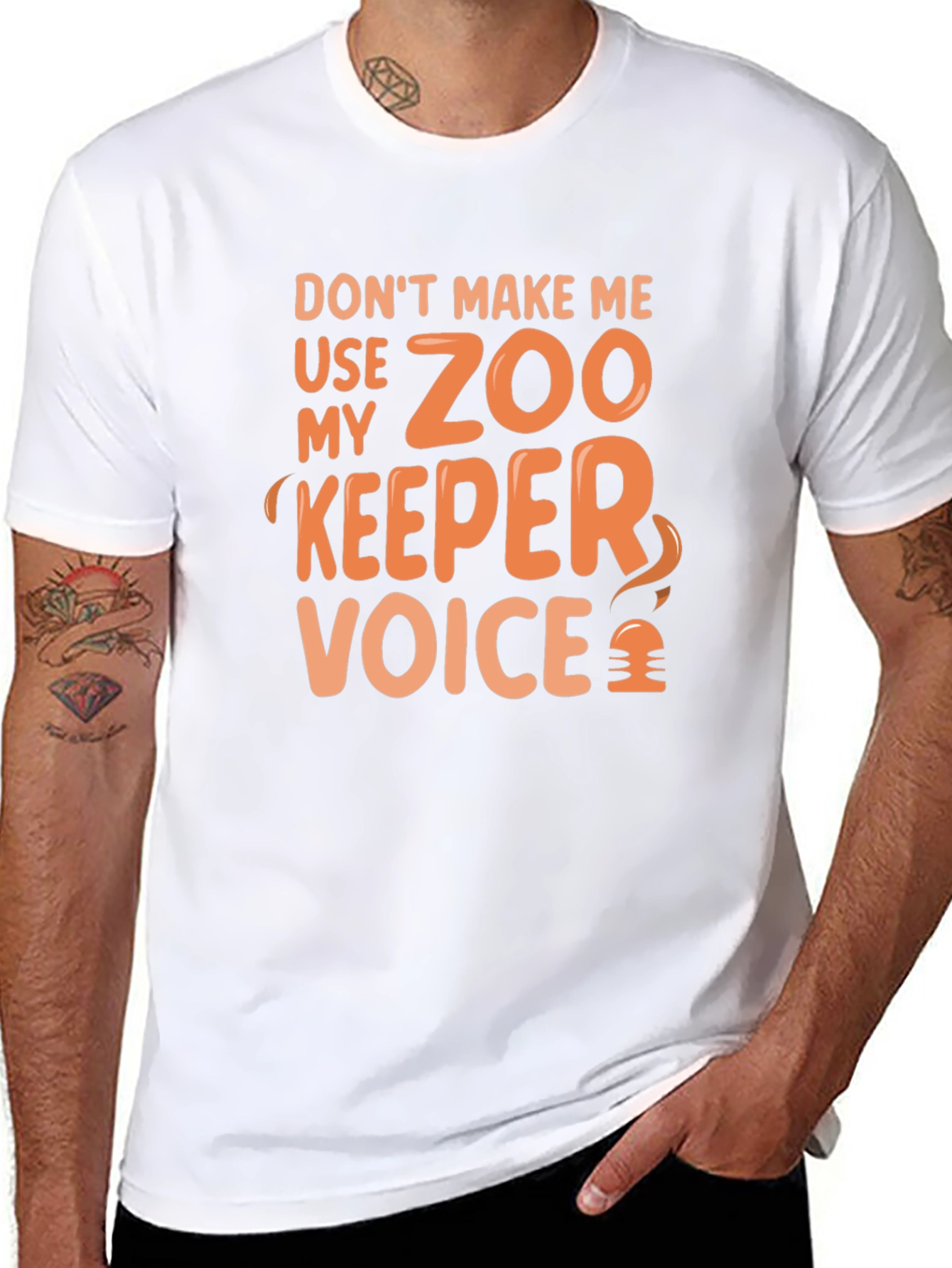 Zoo Keeper Voice Funny Graphic Tee