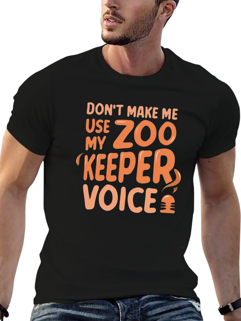 Zoo Keeper Voice Funny Graphic Tee