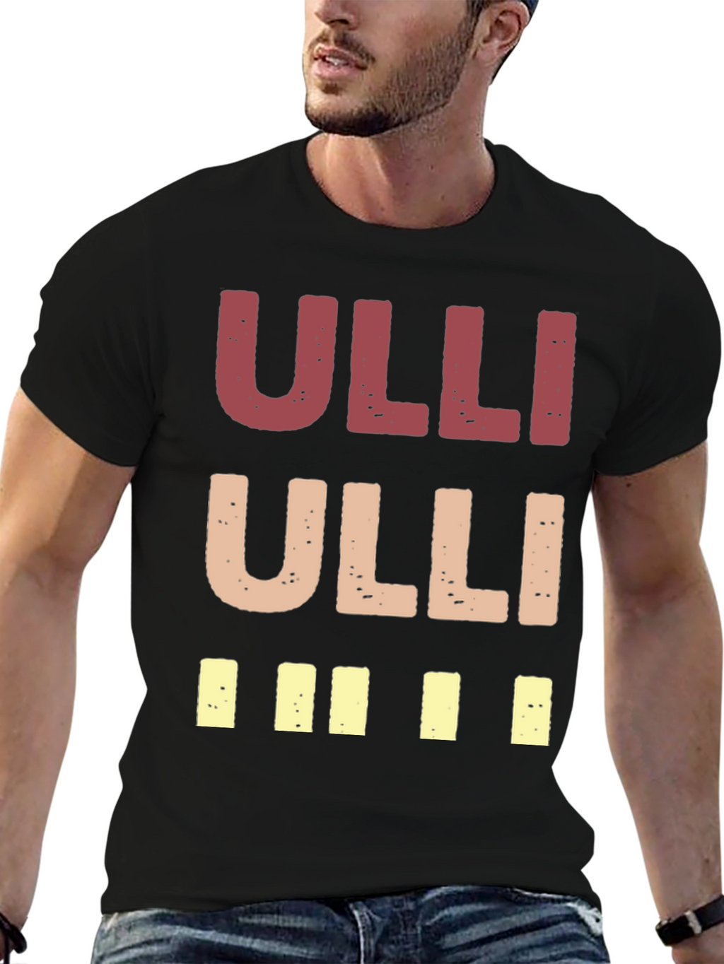 Ulli Graphic Print Crew Neck T-Shirt