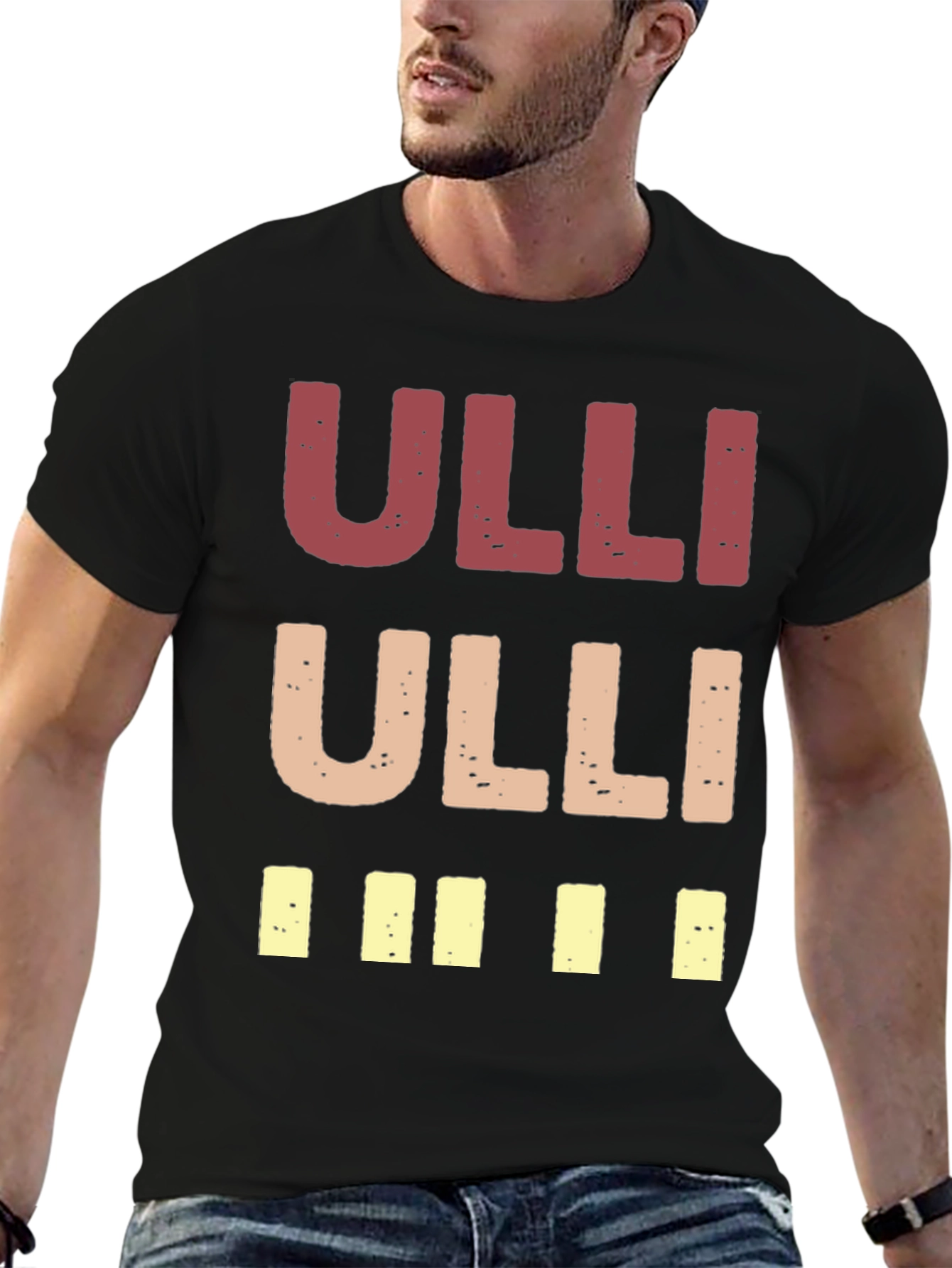 Ulli Graphic Print Crew Neck T-Shirt