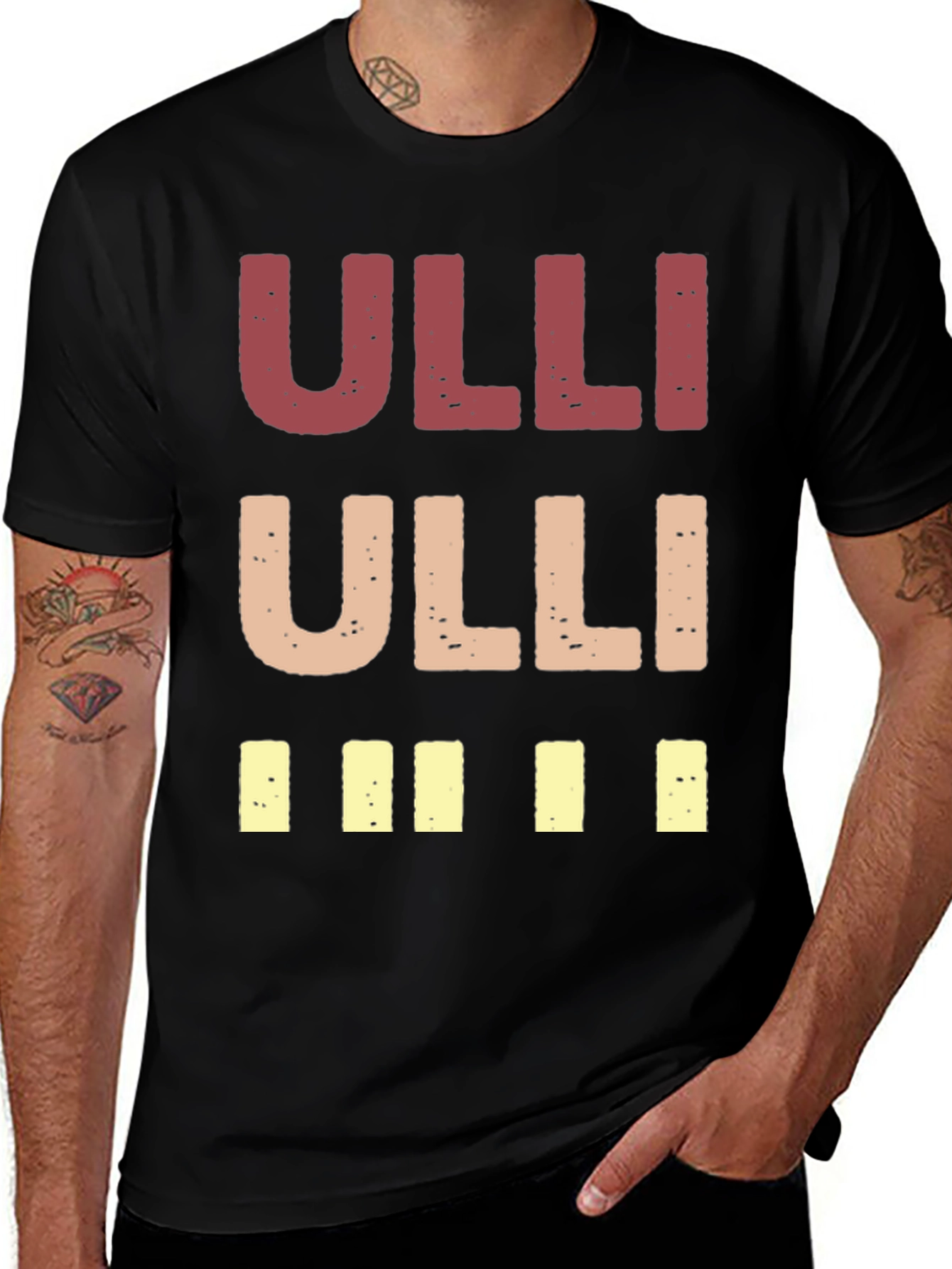Ulli Graphic Print Crew Neck T-Shirt