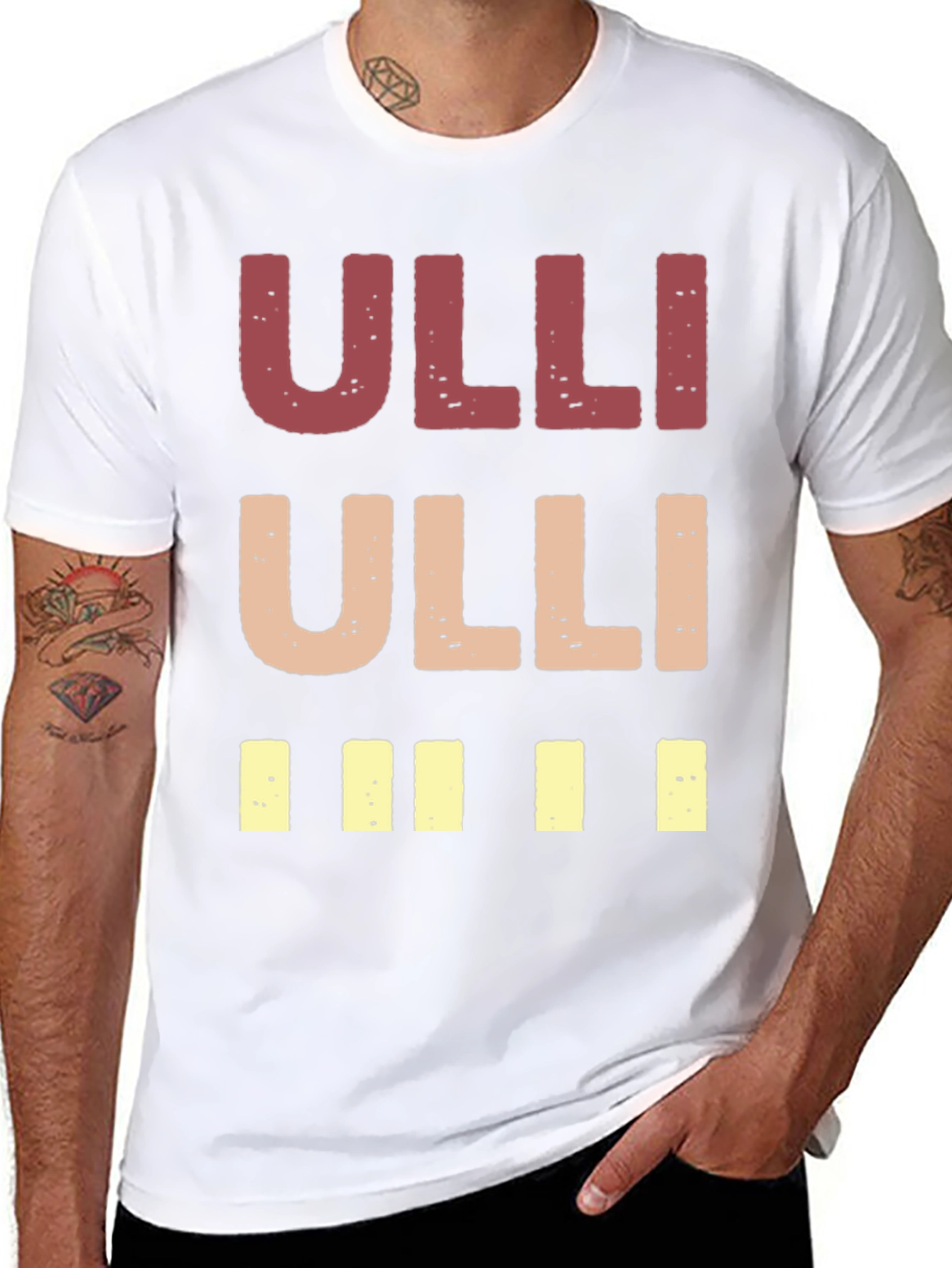 Ulli Graphic Print Crew Neck T-Shirt