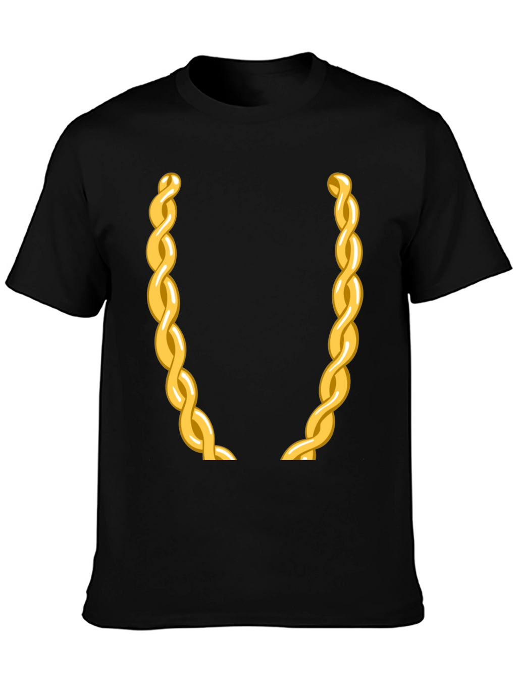 Gold Chain Graphic Tee - Party Ready!