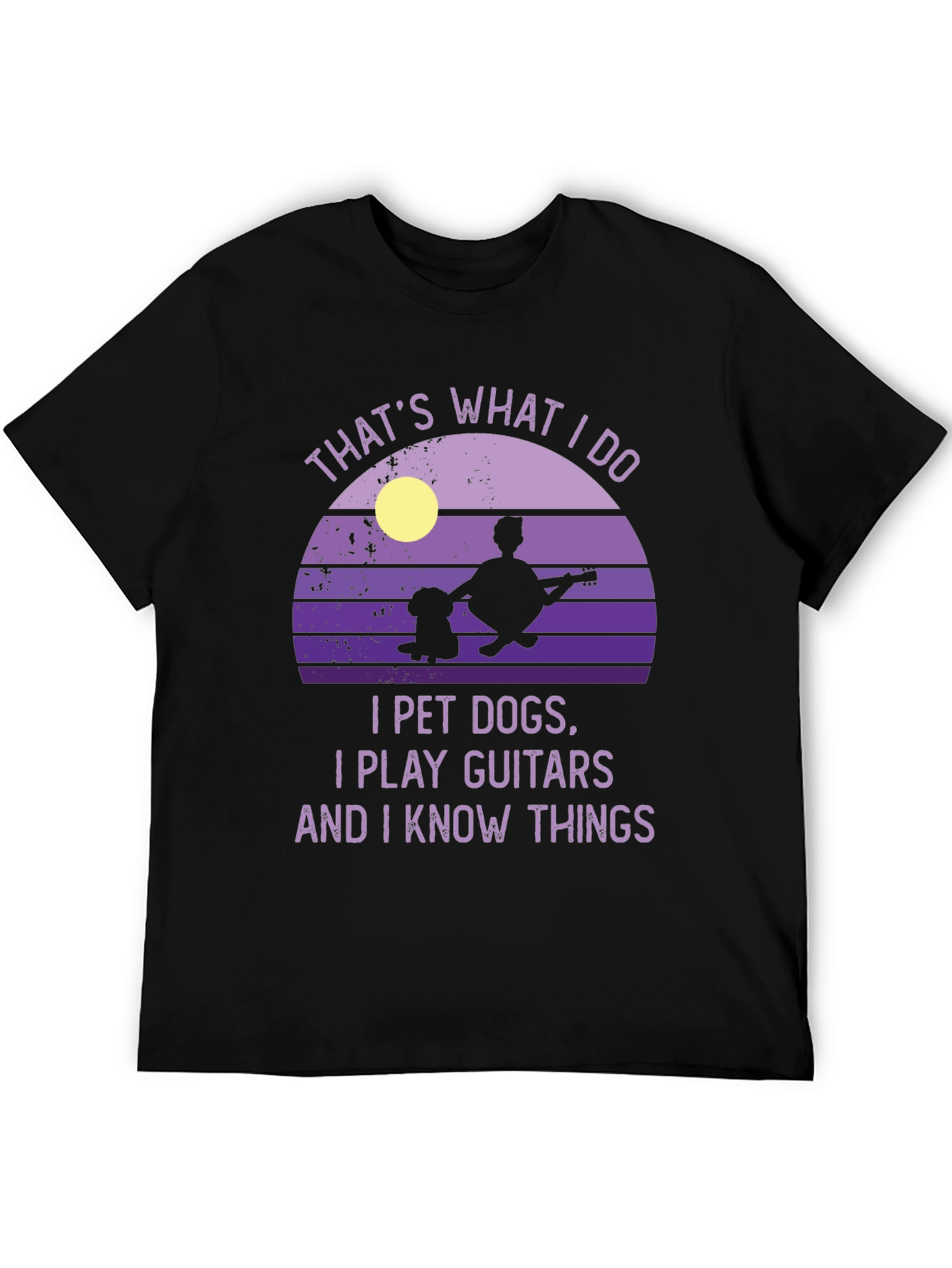 Dog Petting Guitarist T-Shirt - Thats What I Do