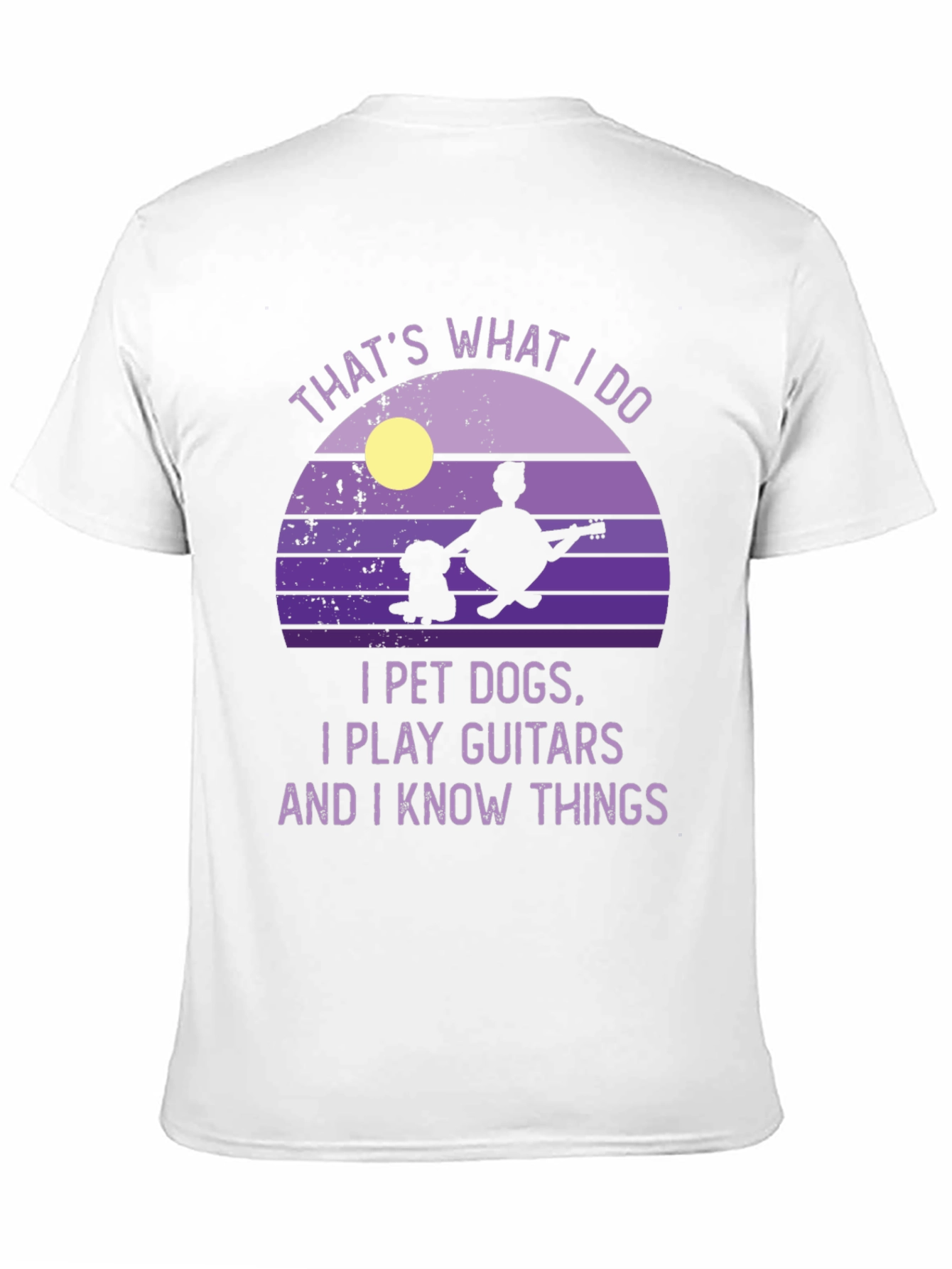 Dog Petting Guitarist T-Shirt - Thats What I Do