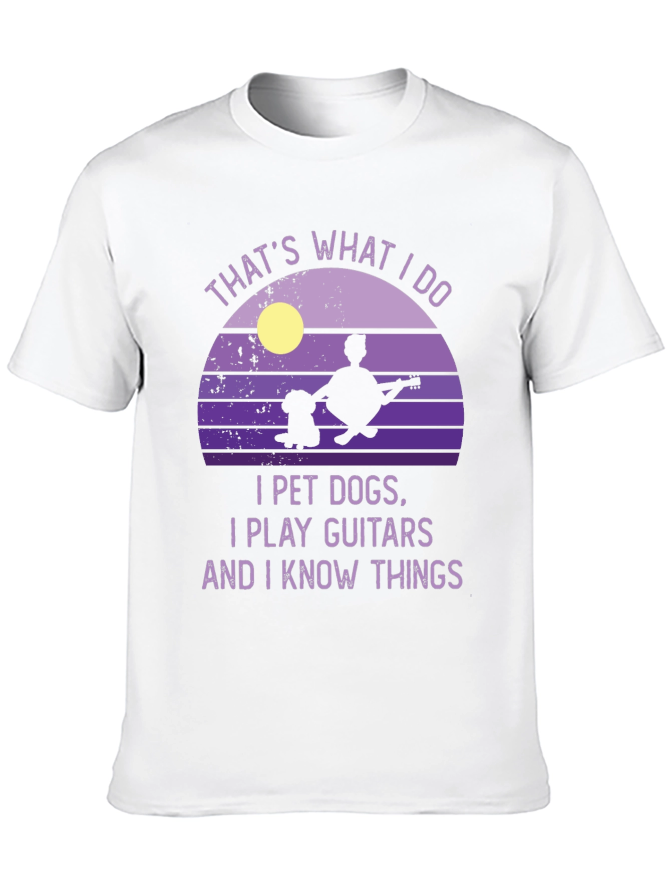 Dog Petting Guitarist T-Shirt - Thats What I Do