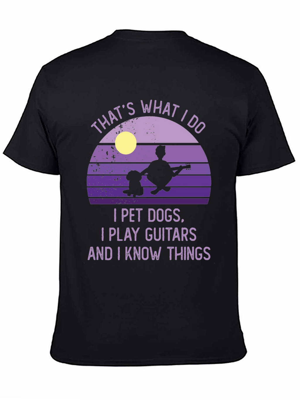 Dog Petting Guitarist T-Shirt - Thats What I Do