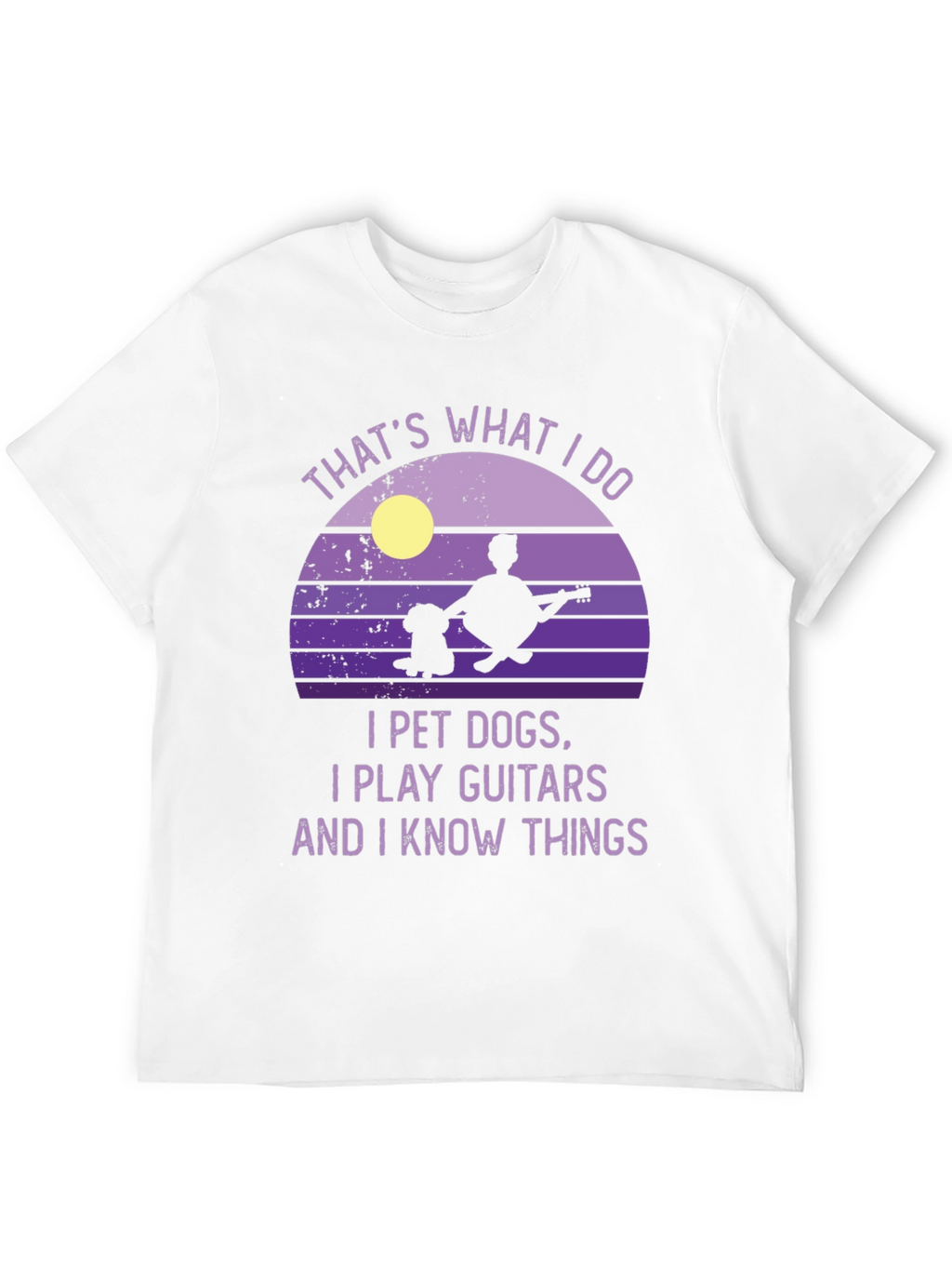 Dog Petting Guitarist T-Shirt - Thats What I Do